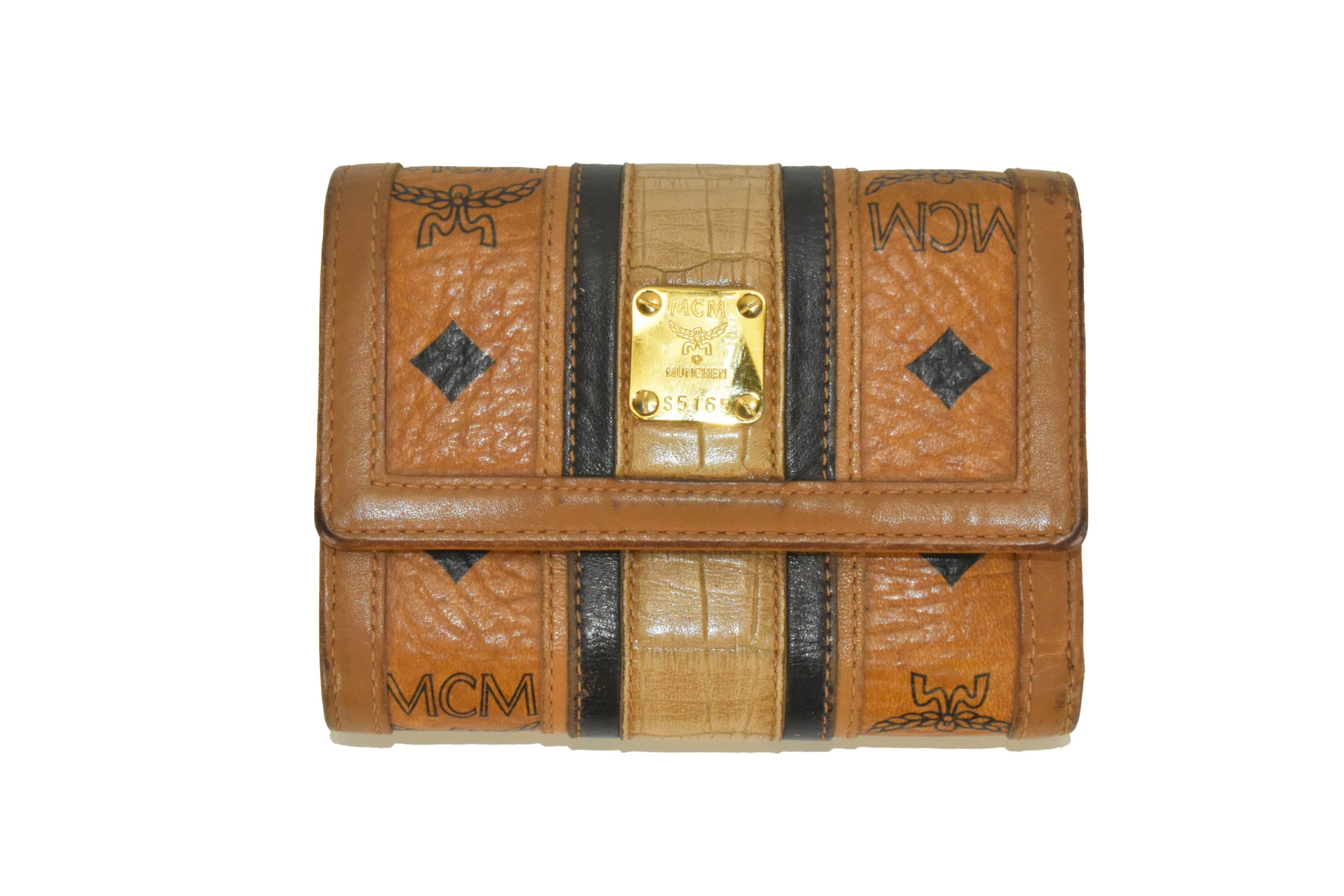 MCM PORTEMONNAIE GELDBEUTEL PORTMONEE GELDBÖRSE COGNAC 2967