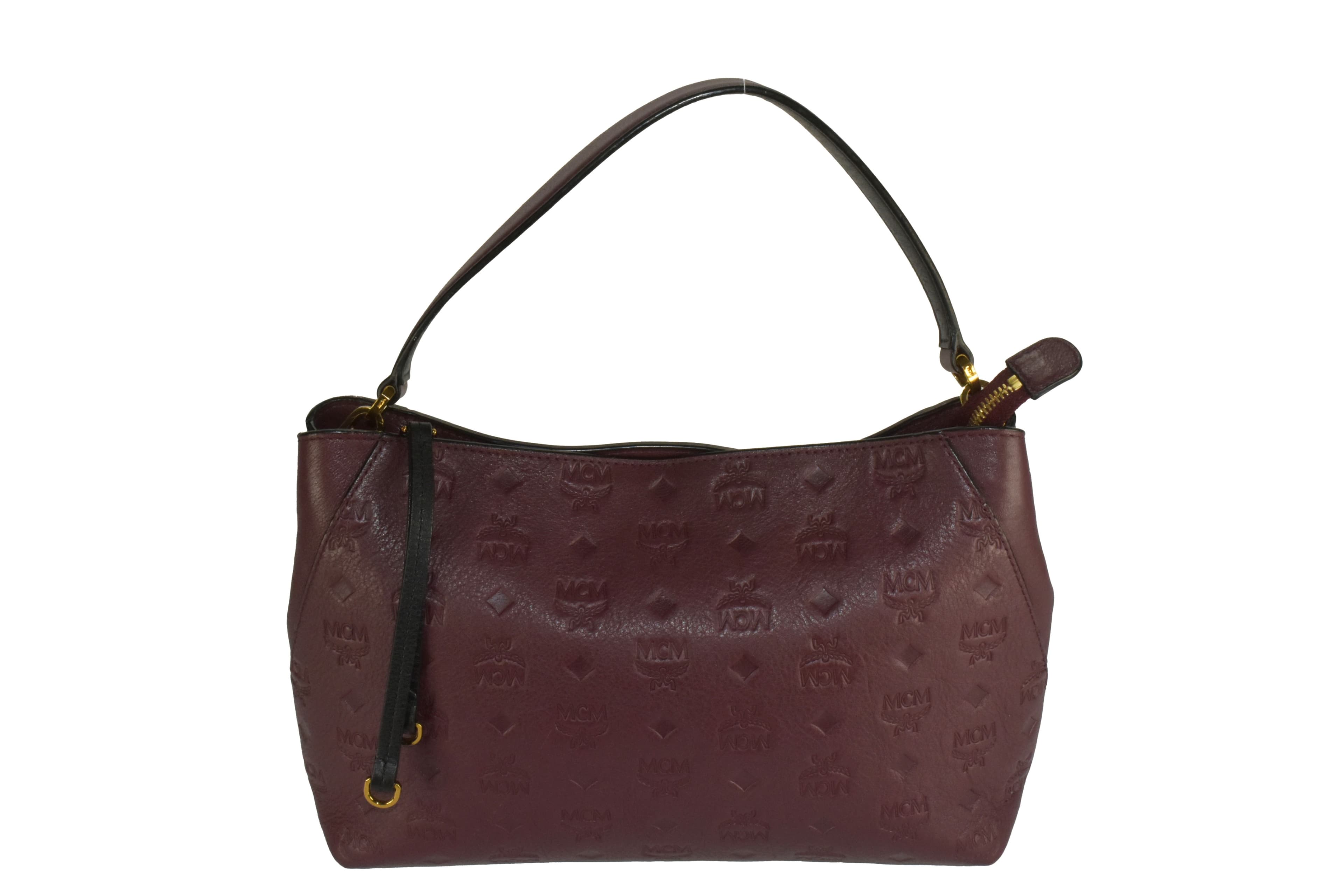 MCM SCHULTERTASCHE MODELL: KLARA CROSSBODY LEDER BORDEAUX 3127