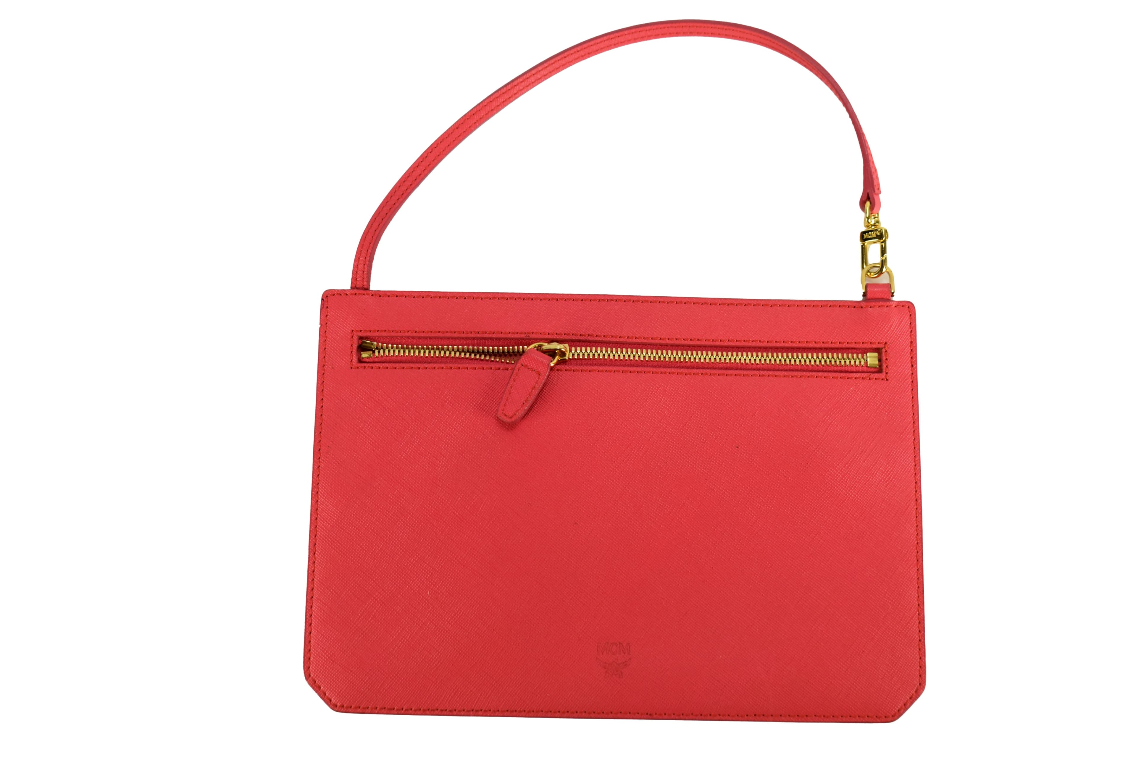 MCM TASCHE POCHETTE vintmarket.de SCHULTERTASCHE ROT 2533-1
