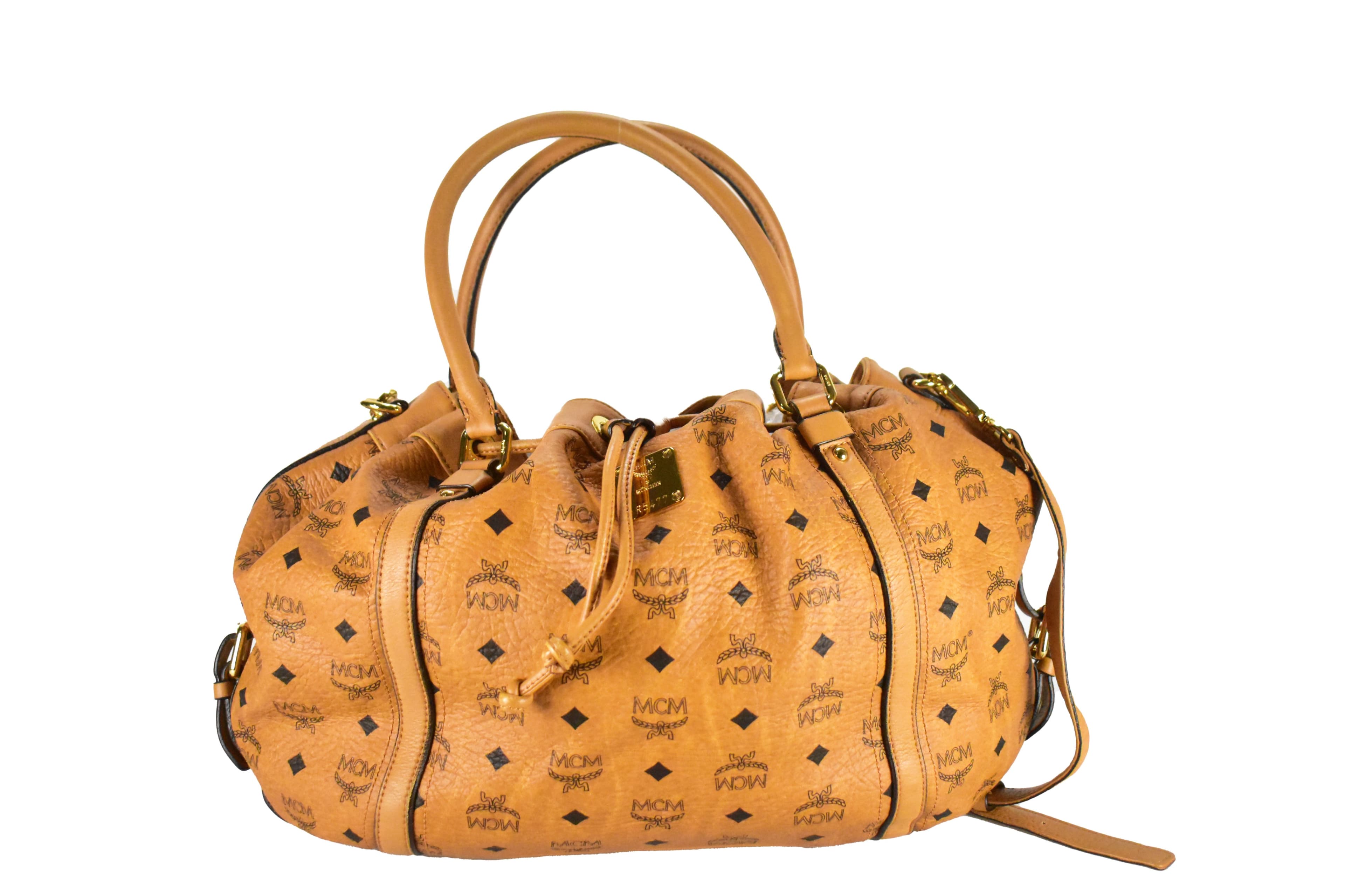 MCM SCHULTERTASCHE vintmarket.de CROSSBODY COGNAC 3903