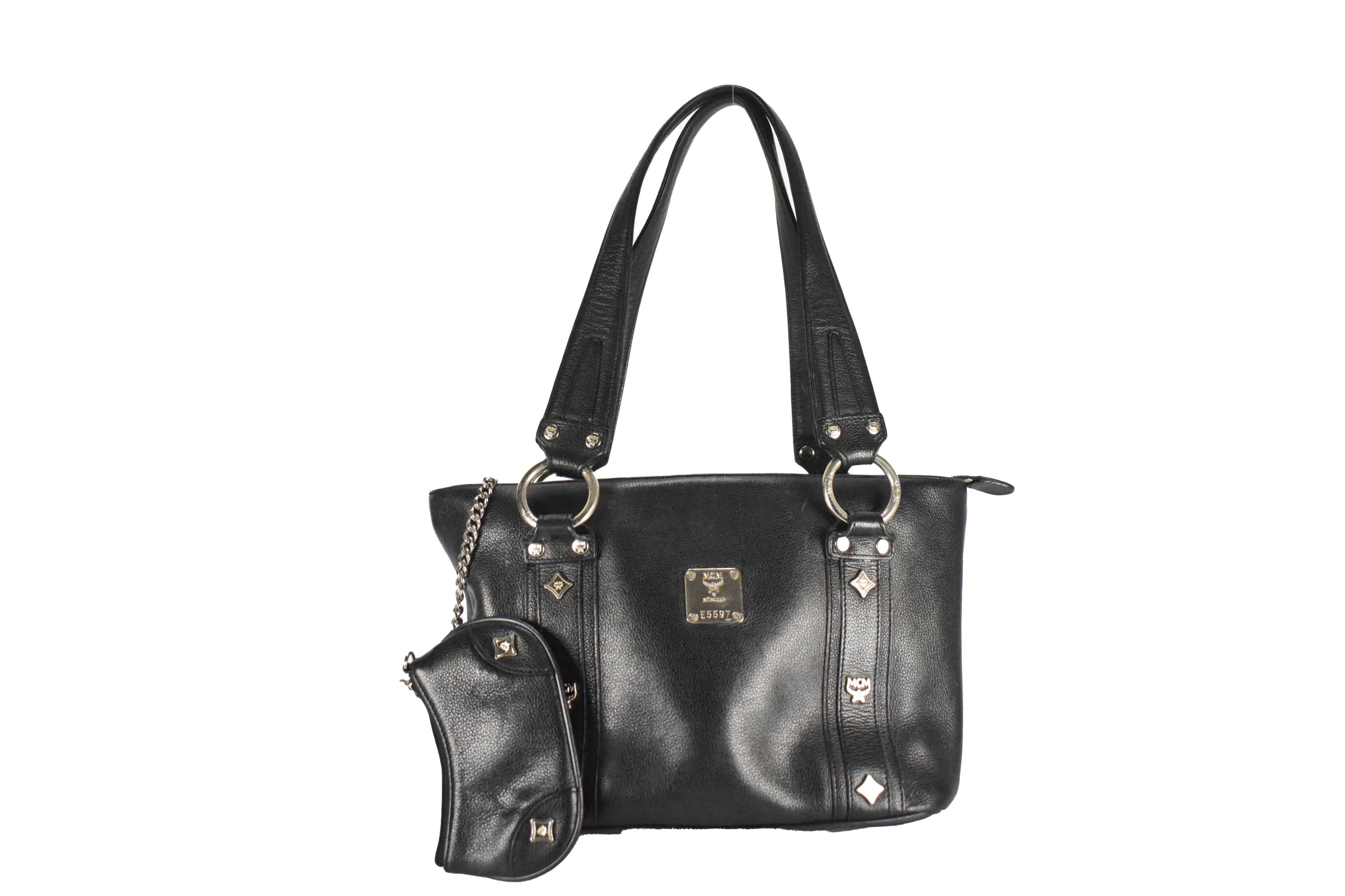 ✅MCM TASCHE Svintmarket.de LEDER HANDTASCHE SCHWARZ 3910