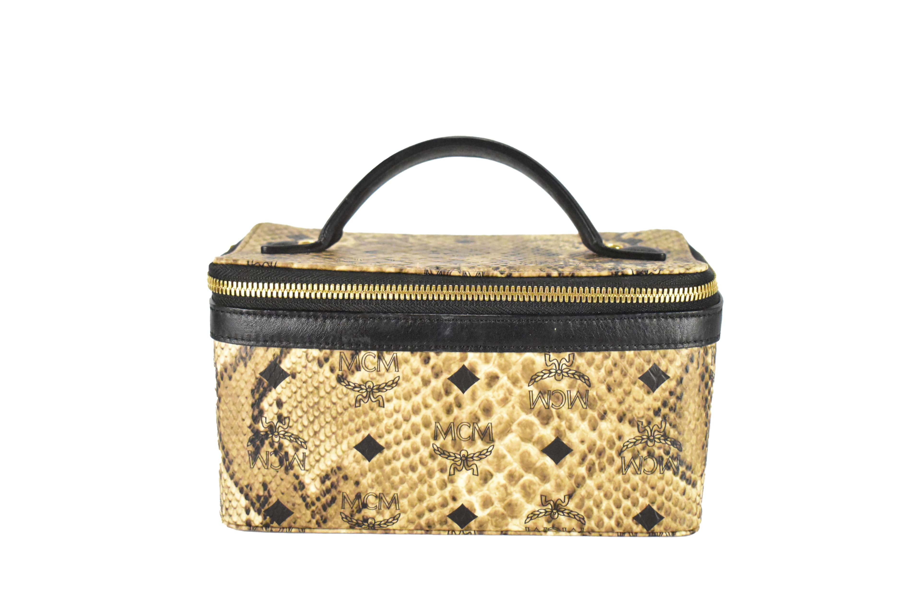 ✅MCM TASCHE KOSMETIKTASCHE KOSMETIKKOFFER vintmarket.de 3921