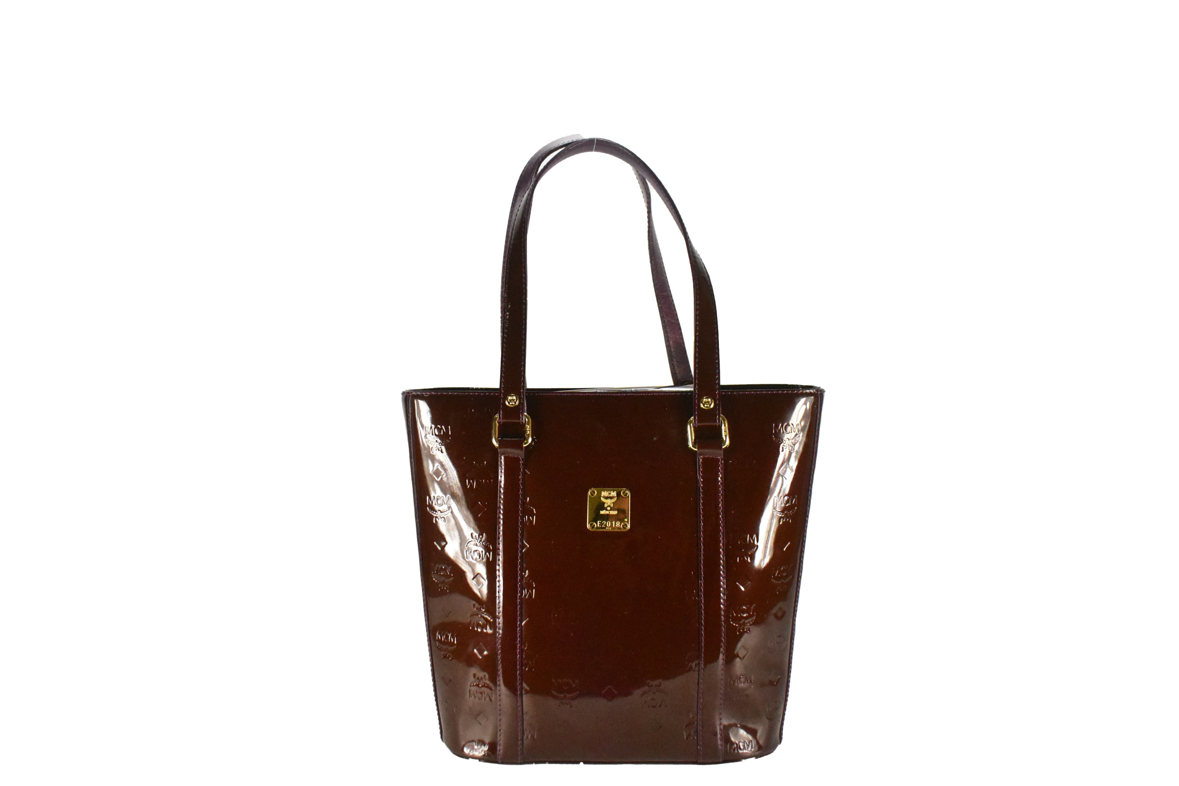 ✅MCM TASCHE vintmarket.de HANDTASCHE BOWLING LEDER ROT 3952