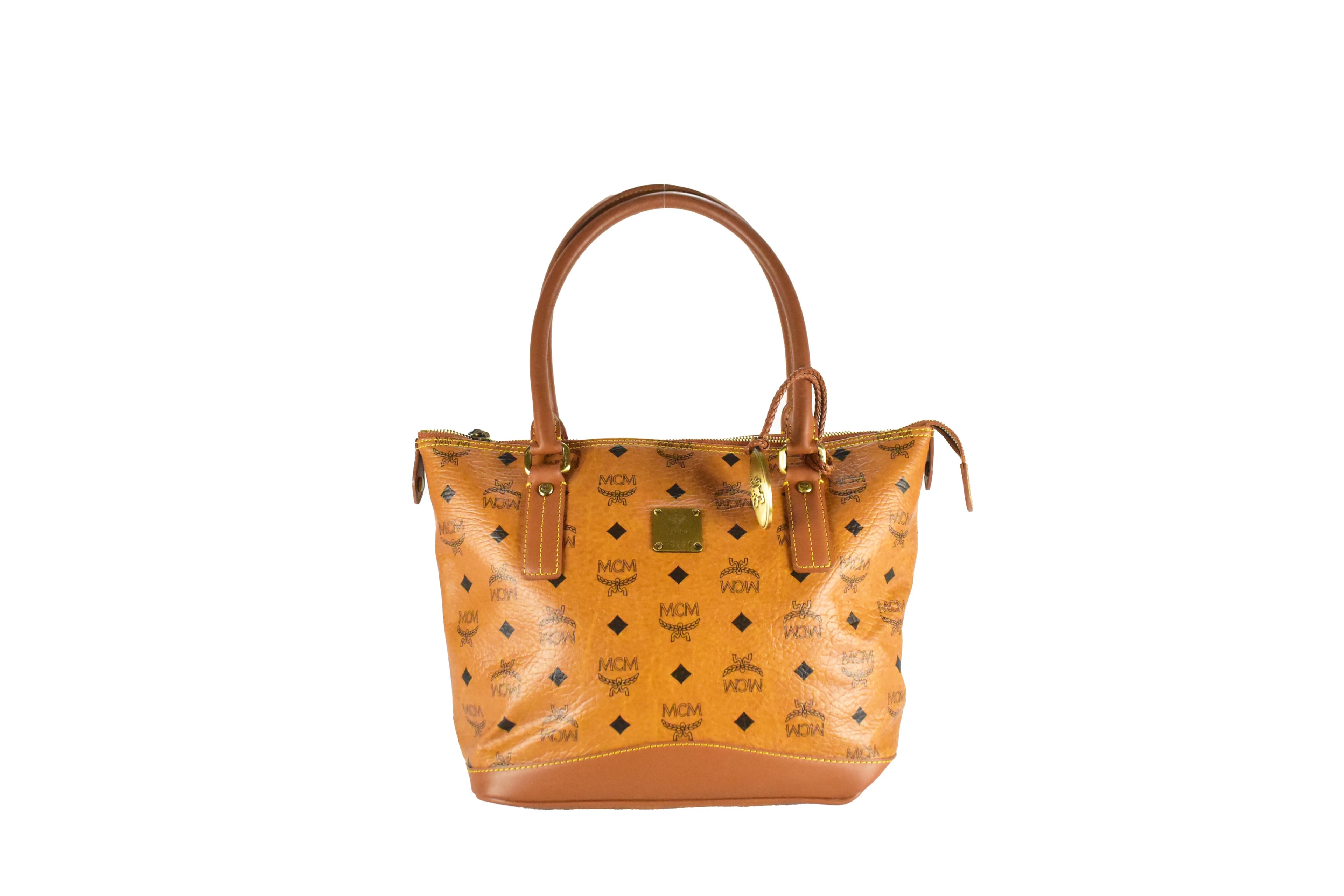 ✅MCM SCHULTERTASCHE HANDTASCHE vintmarket.de COGNAC 3971