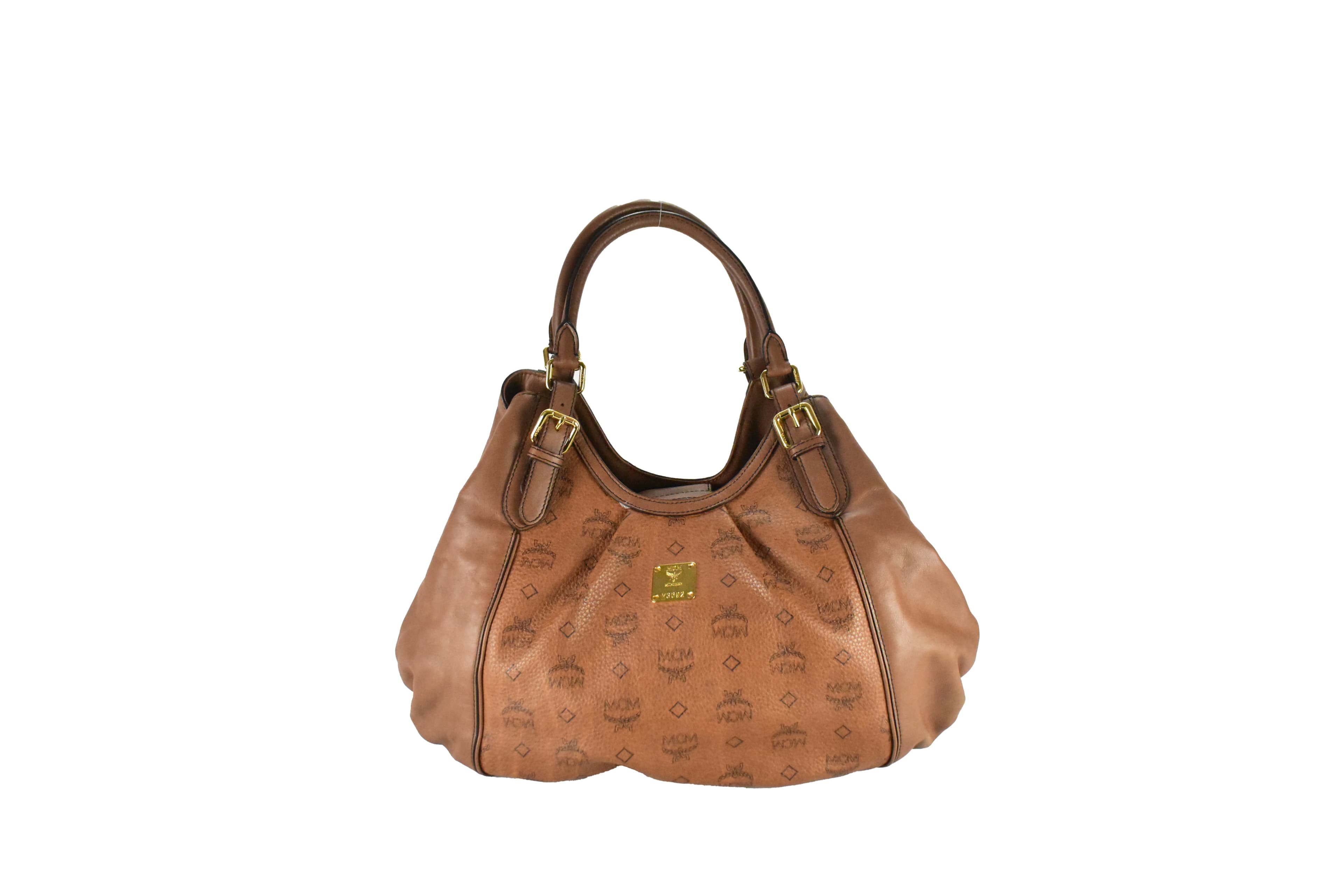 ✅MCM SCHULTERTASCHE HANDTASCHE vintmarket.de SHOPPER BRAUN 4114