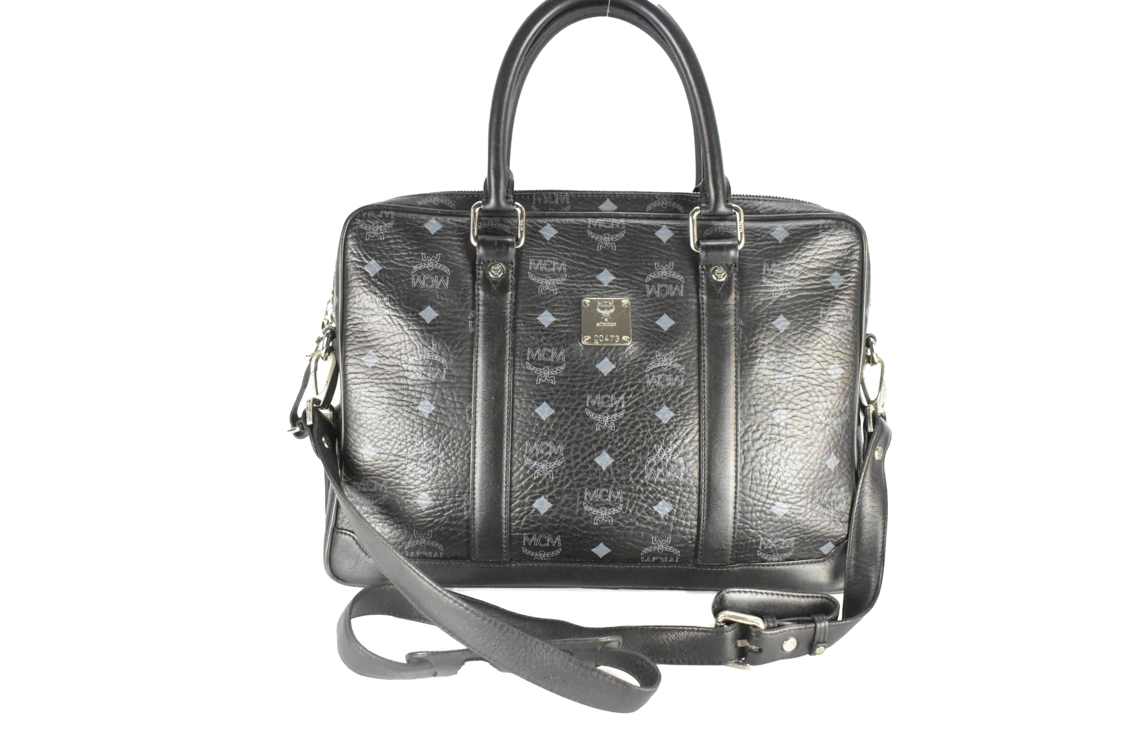 ✅MCM AKTENTASCHE vintmarket.de TASCHE SCHULTERTASCHE SCHWARZ 4206