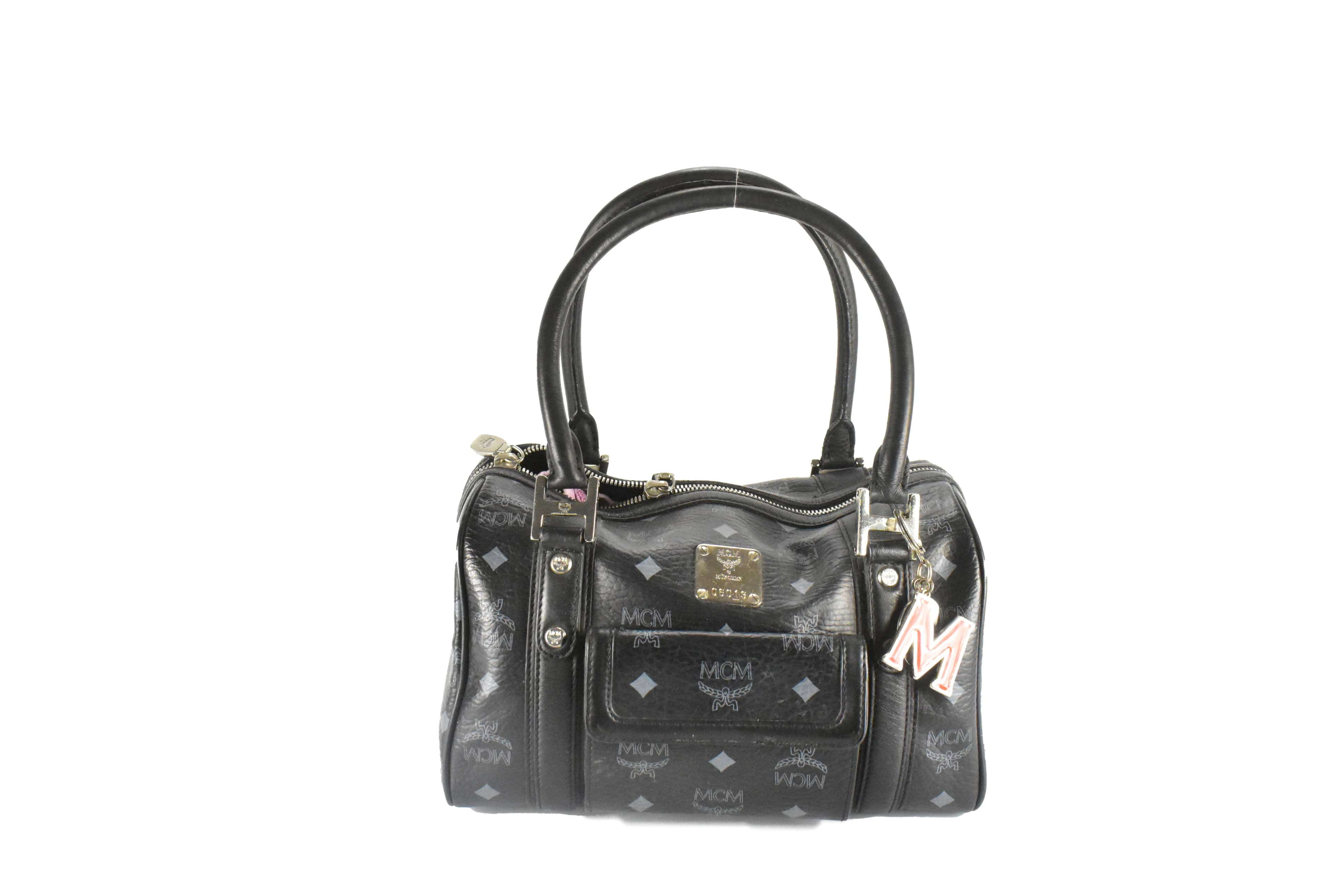 ✅MCM HANDTASCHE vintmarket.de BOSTON LEDERTASCHE SCHWARZ 4226