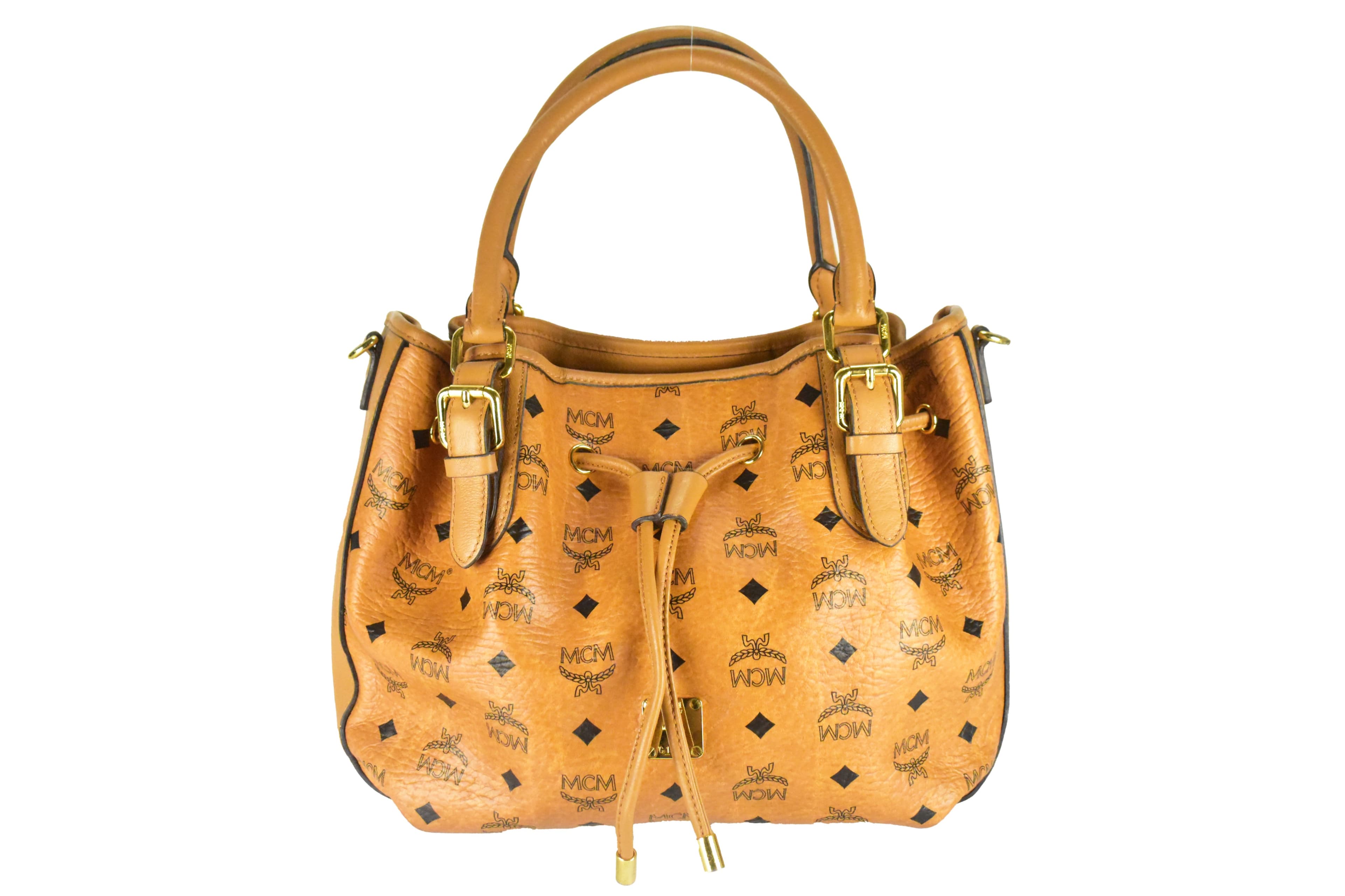 MCM SCHULTERTASCHE KLEIN vintmarket-de CROSSBODY COGNAC 4229