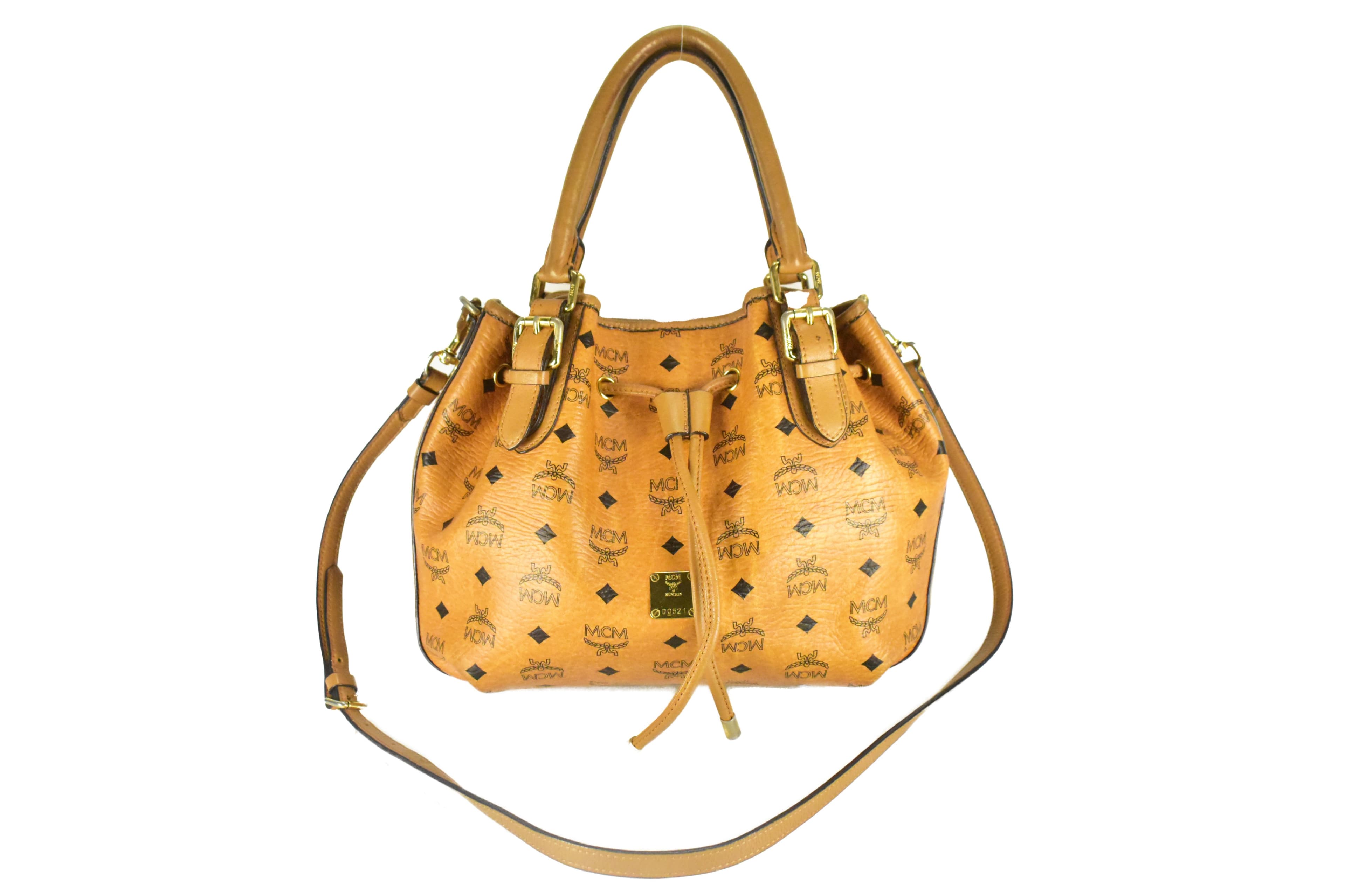 MCM SCHULTERTASCHE KLEIN vintmarket-de CROSSBODY COGNAC 4230