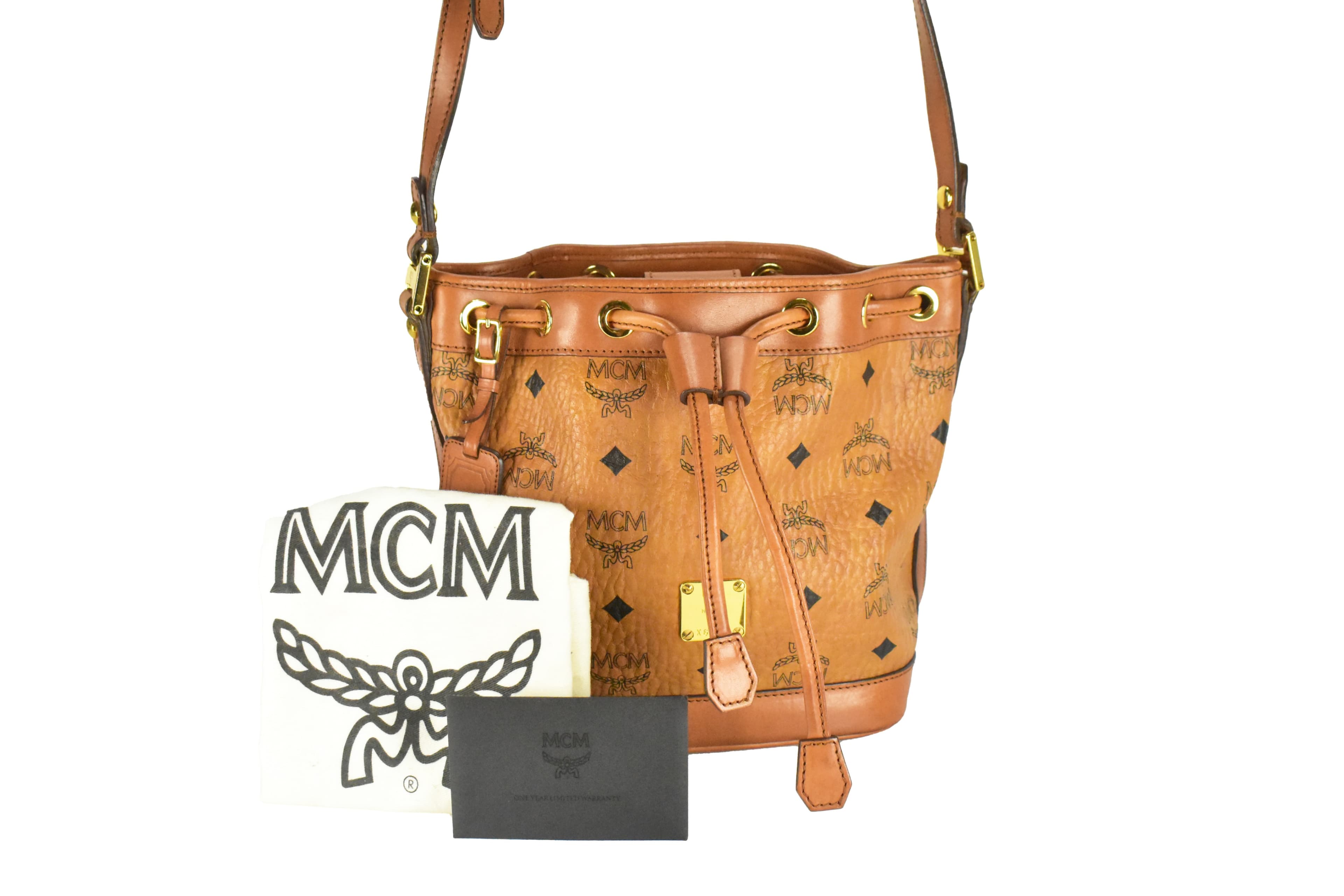 ✅MCM BEUTELTASCHE vintmarket.de CROSSBODY TASCHE COGNAC 4243