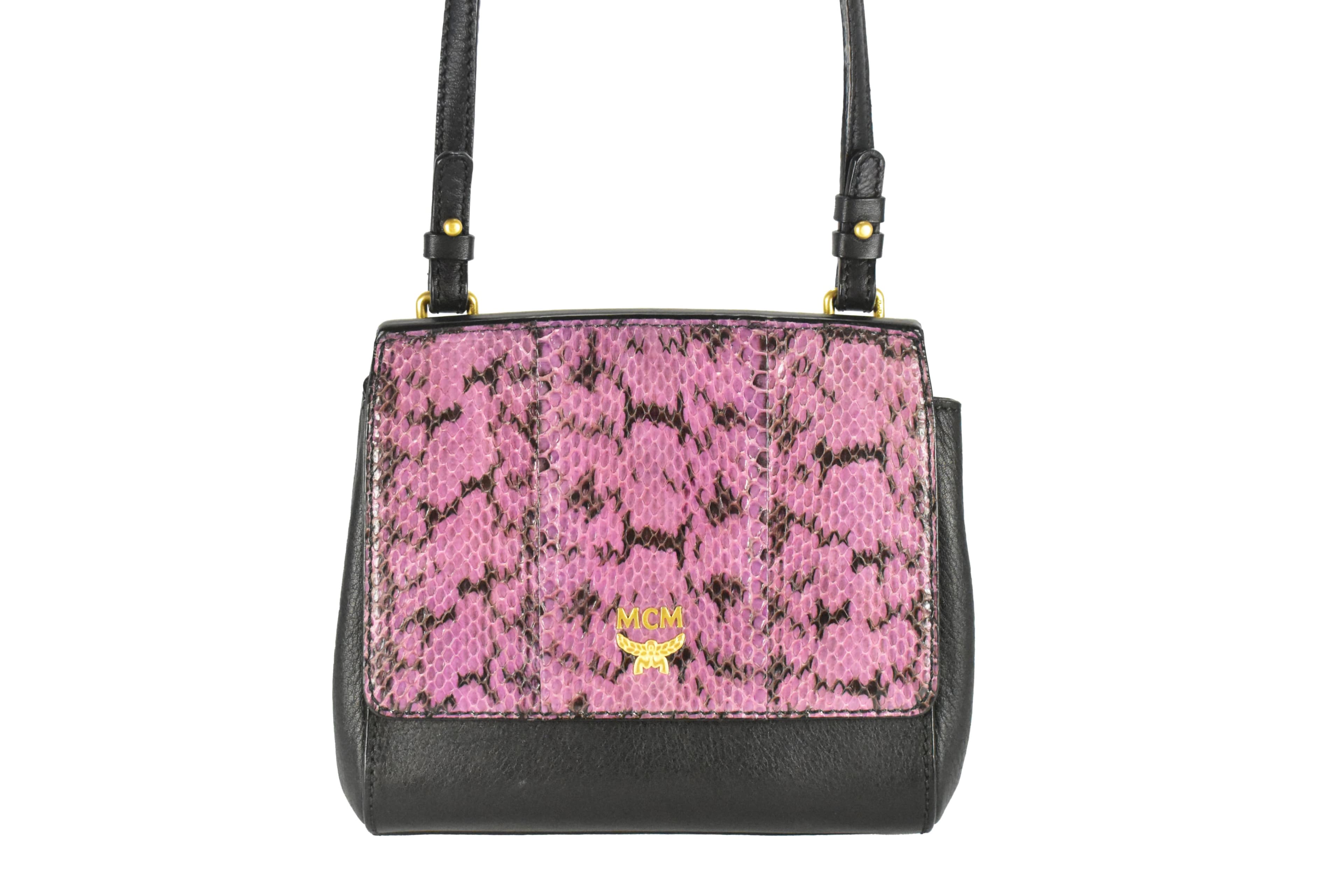 ✅MCM SCHULTERTASCHE vintmarket.de LEDERTASCHE SCHWARZ 4254