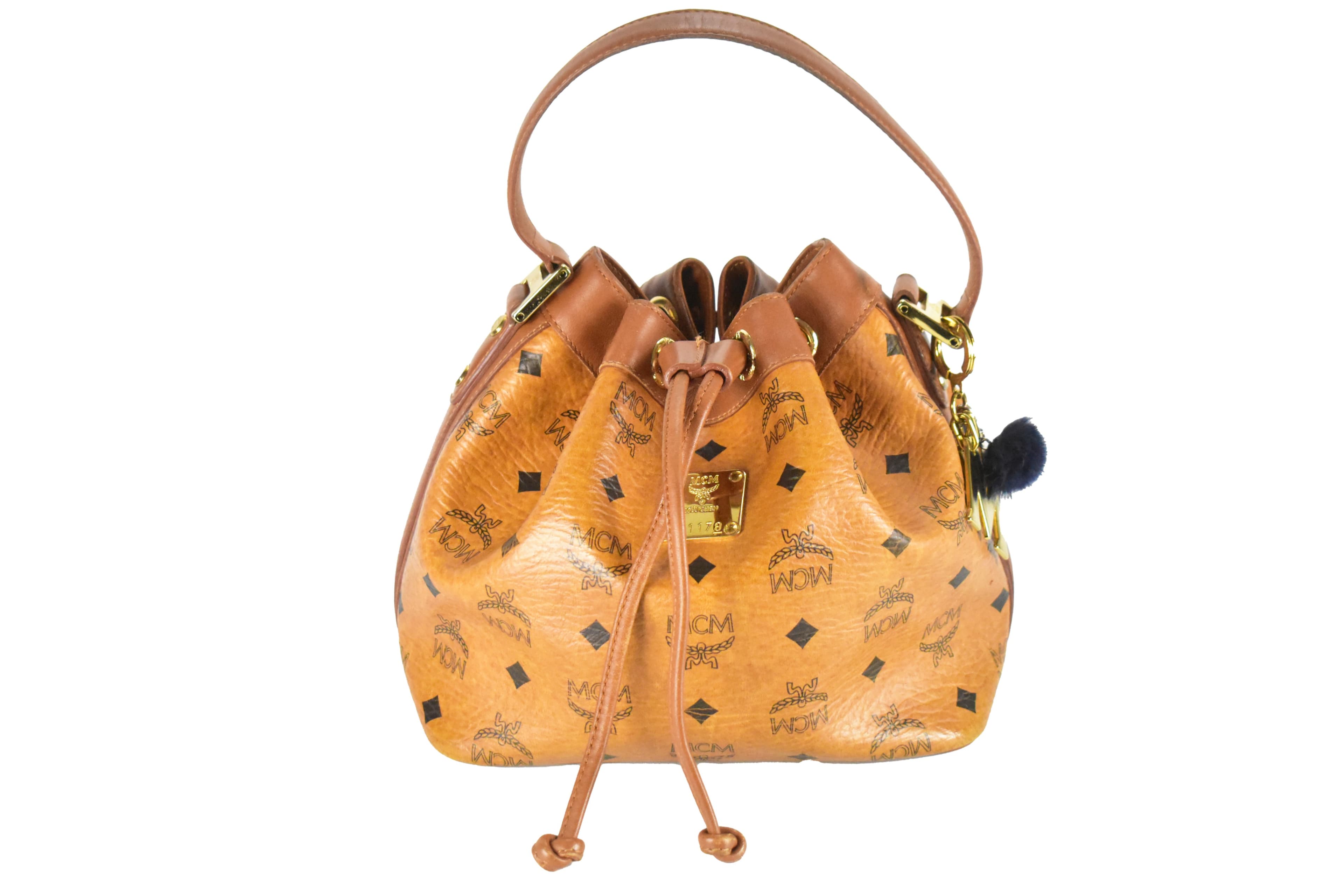 MCM BEUTELTASCHE vintmarket.de TASCHE HANDTASCHE COGNAC 4255