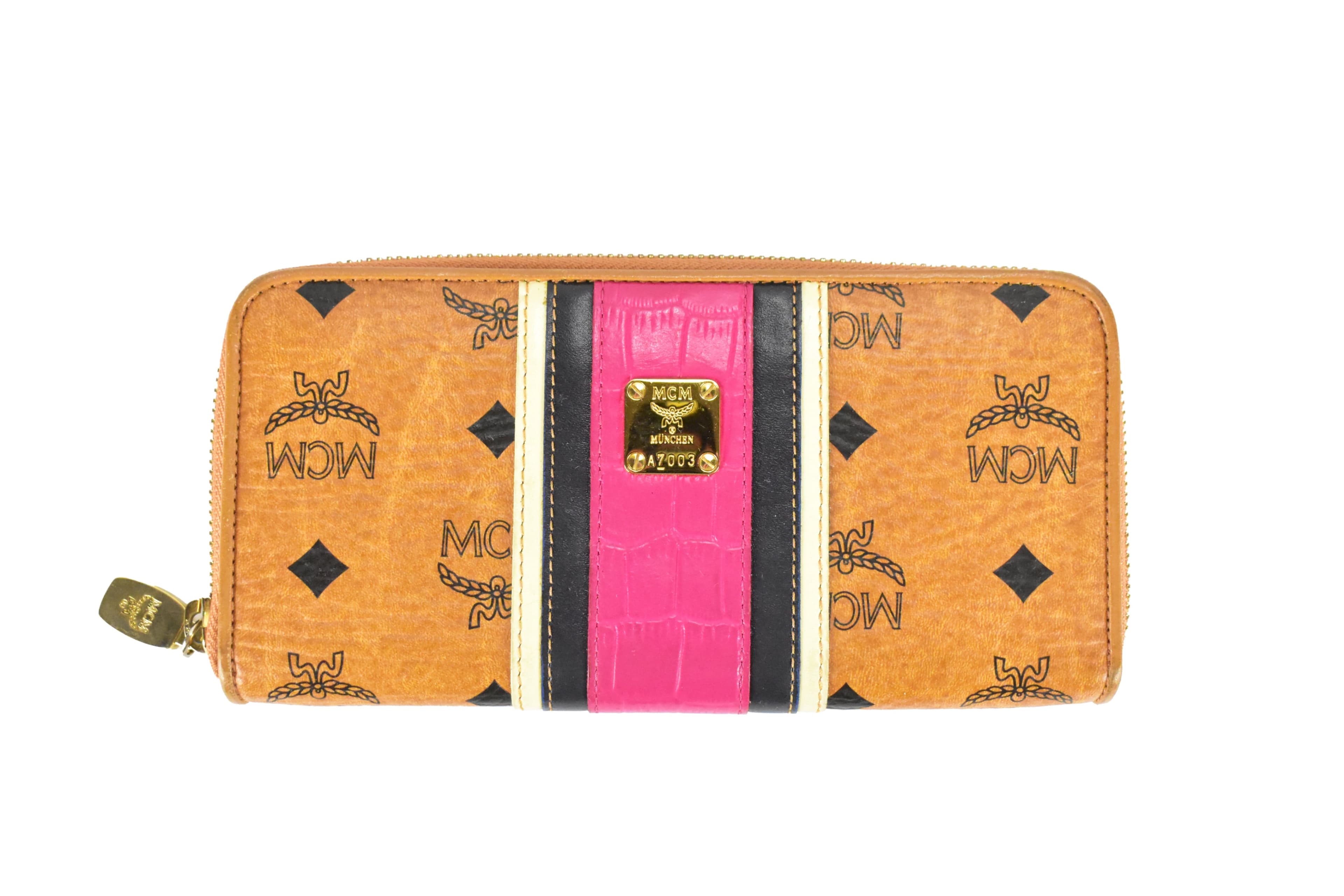 ✅MCM GELDBEUTEL vintmarket.de PORTMONEE GELDBÖRSE COGNAC ROT 4263