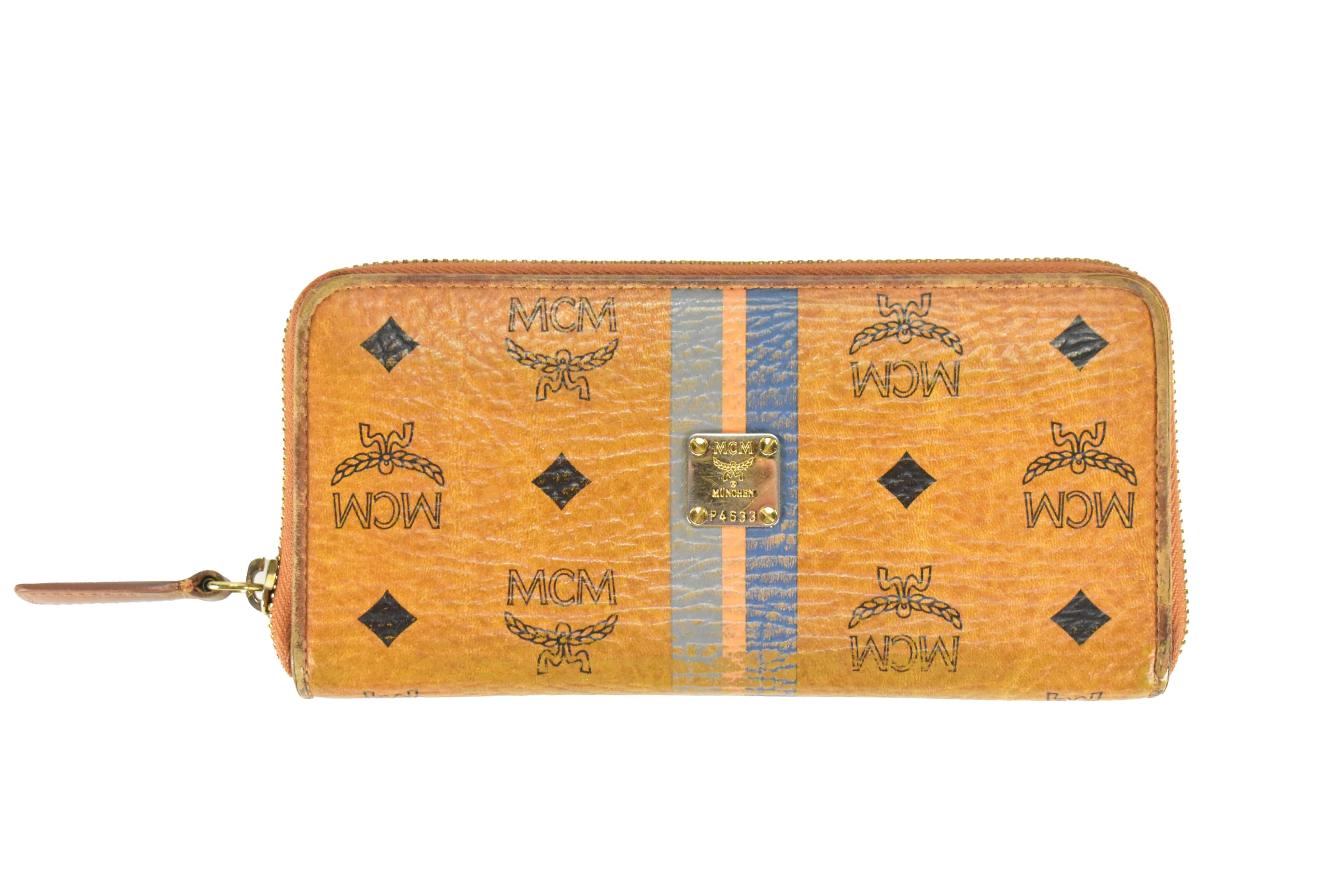 ✅MCM GELDBEUTEL vintmarket.de PORTMONEE GELDBÖRSE COGNAC 4264