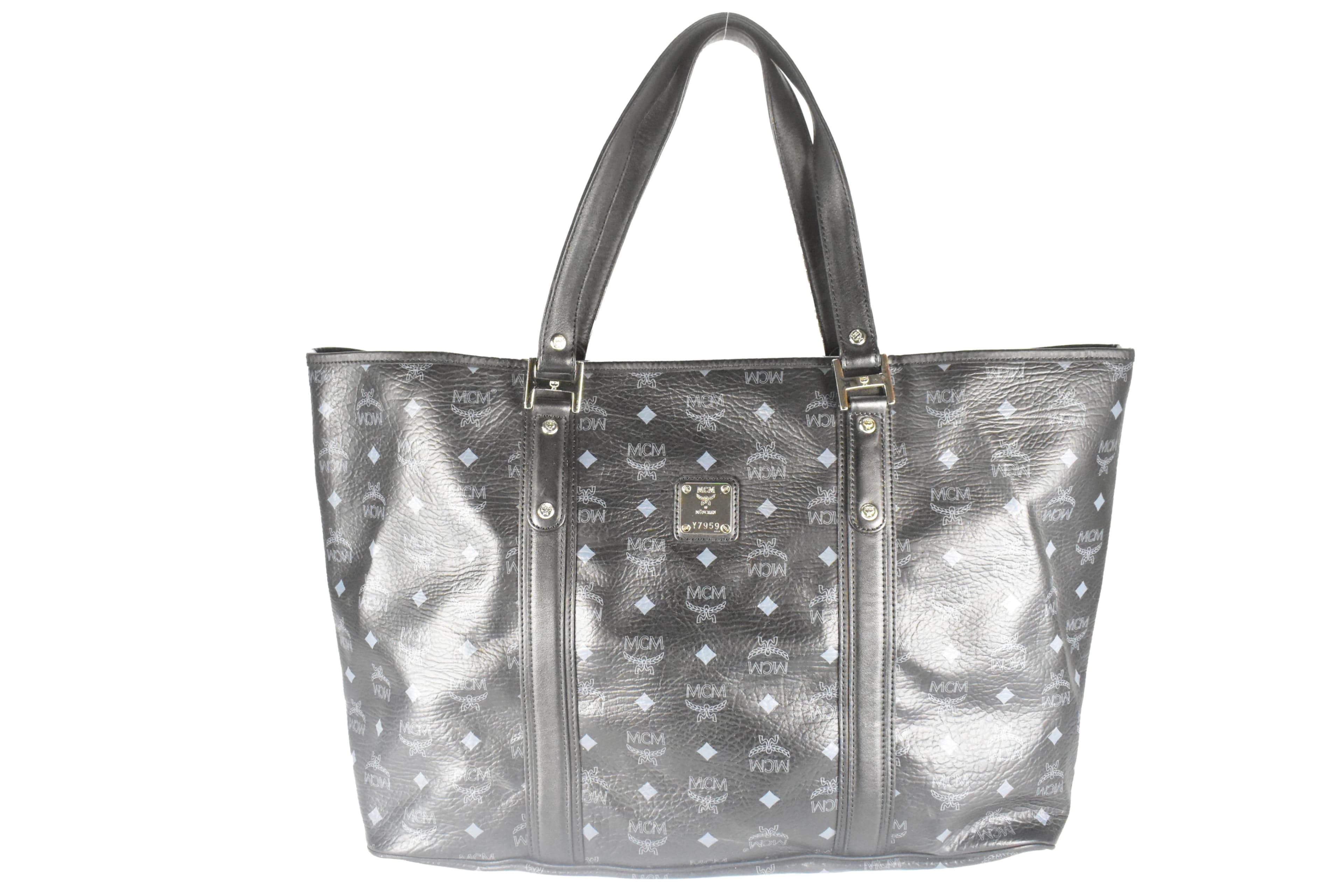 ✅MCM XXL SHOPPER LARGE vintmarket.de REISETASCHE SCHWARZ 4272