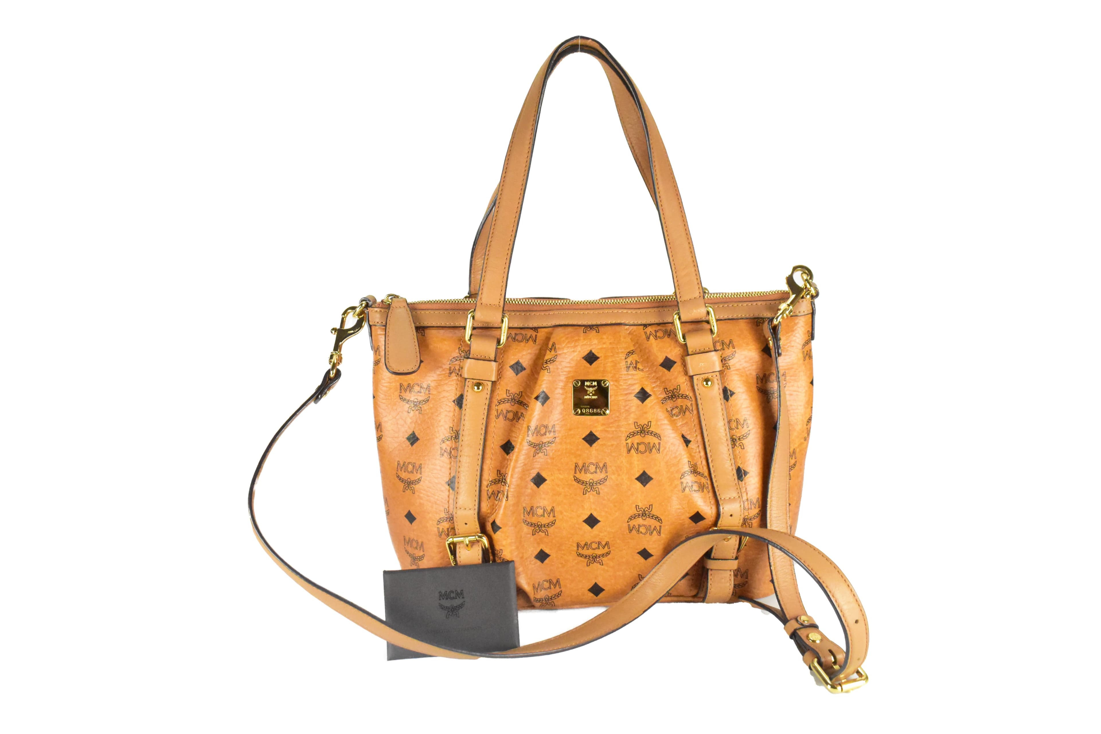 ✅MCM CROSSBODY KLEIN vintmarket.de SCHULTERTASCHE COGNAC 4275
