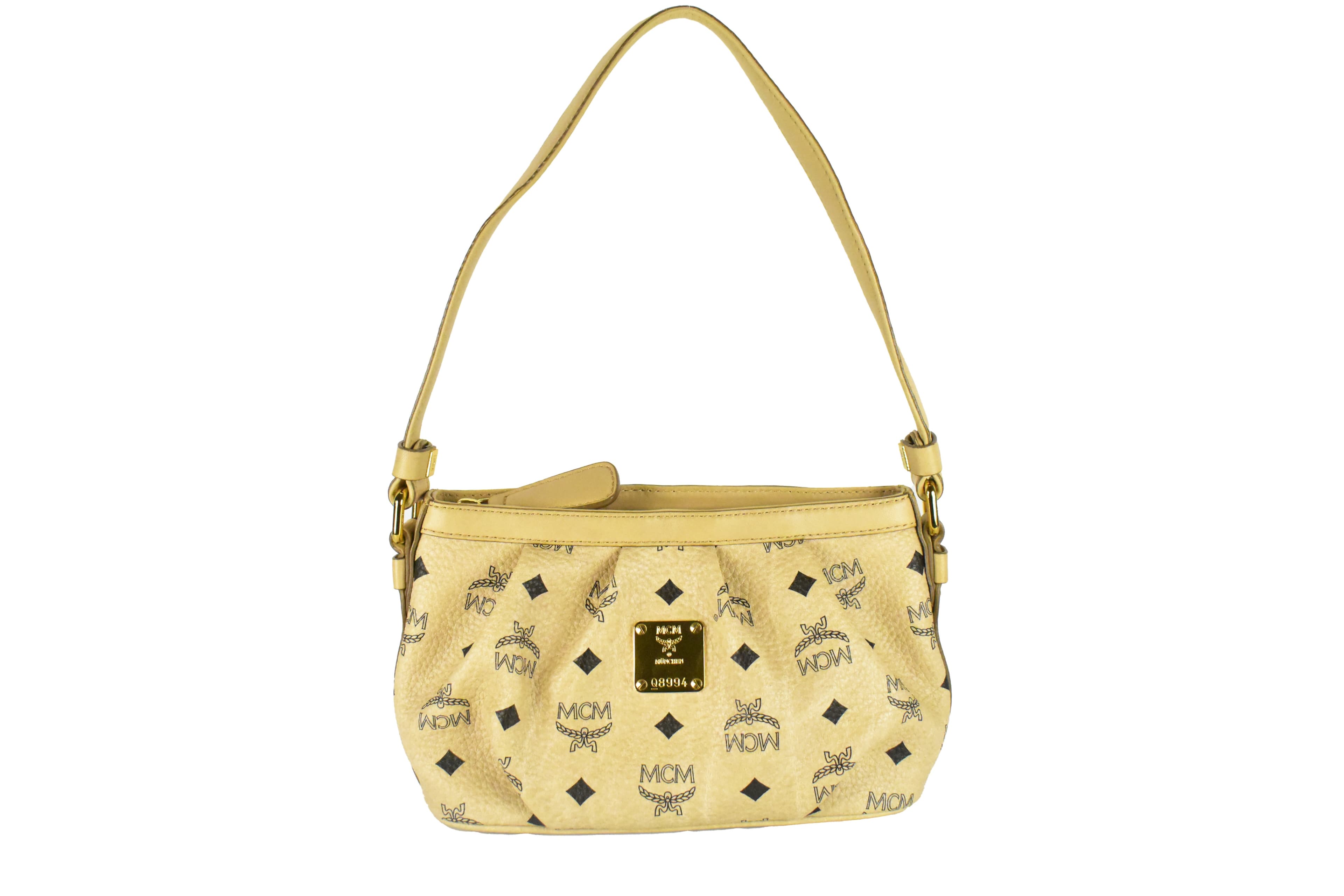 MCM SCHULTERTASCHE vintmarket.de UMHÄNGETASCHE BEIGE 4280