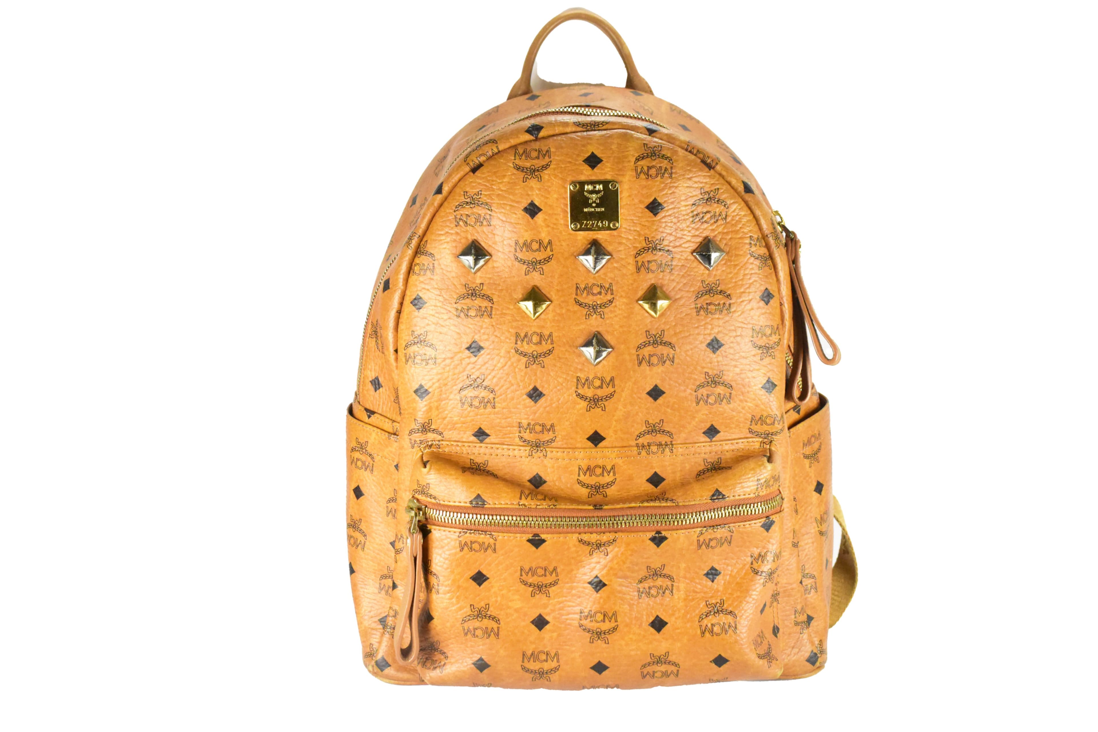 MCM RUCKSACK vintmarket.de HERREN DAMEN COGNAC 4291