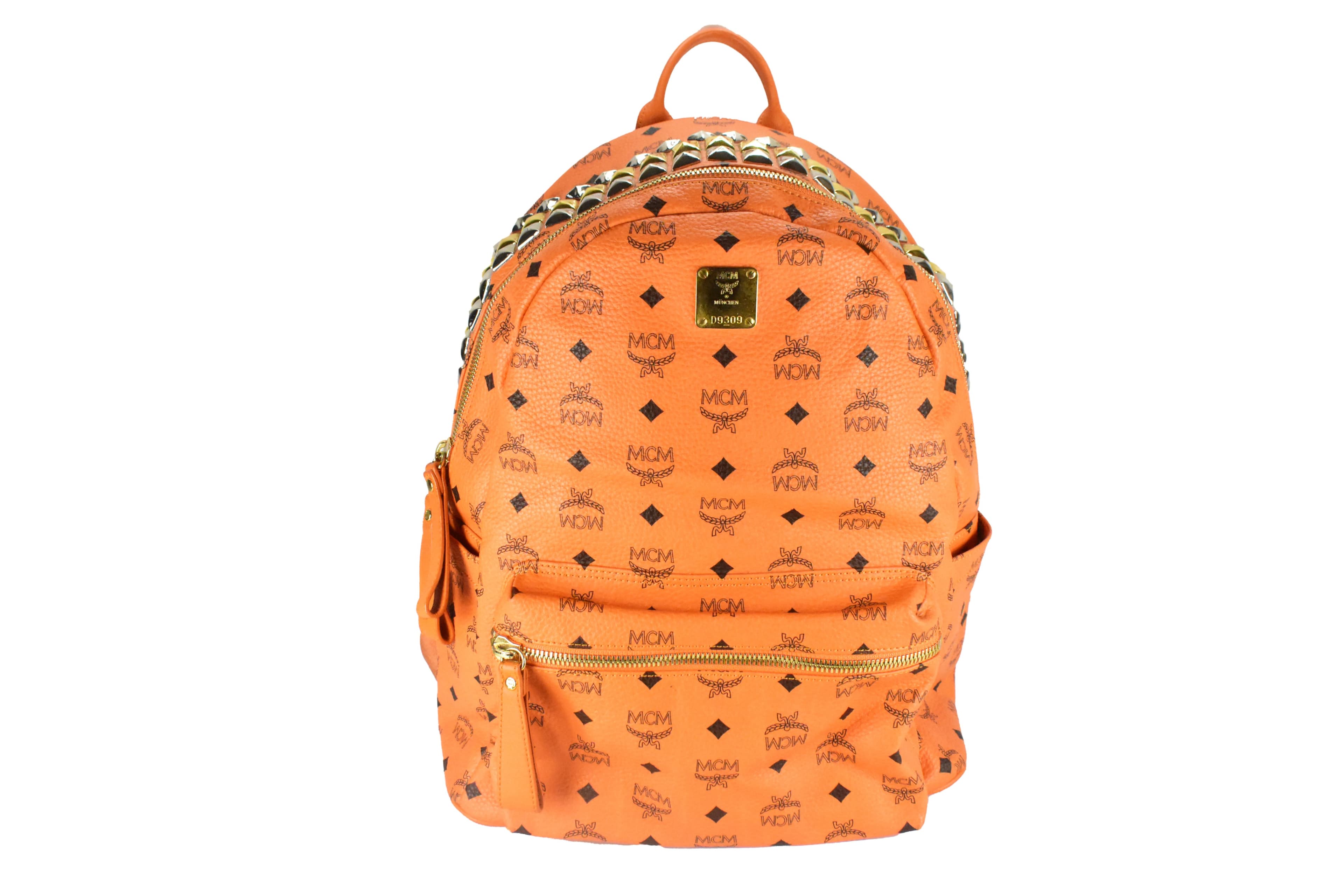 ✅MCM RUCKSACK vintmarket.de HERREN DAMEN ORANGE TASCHE 4292