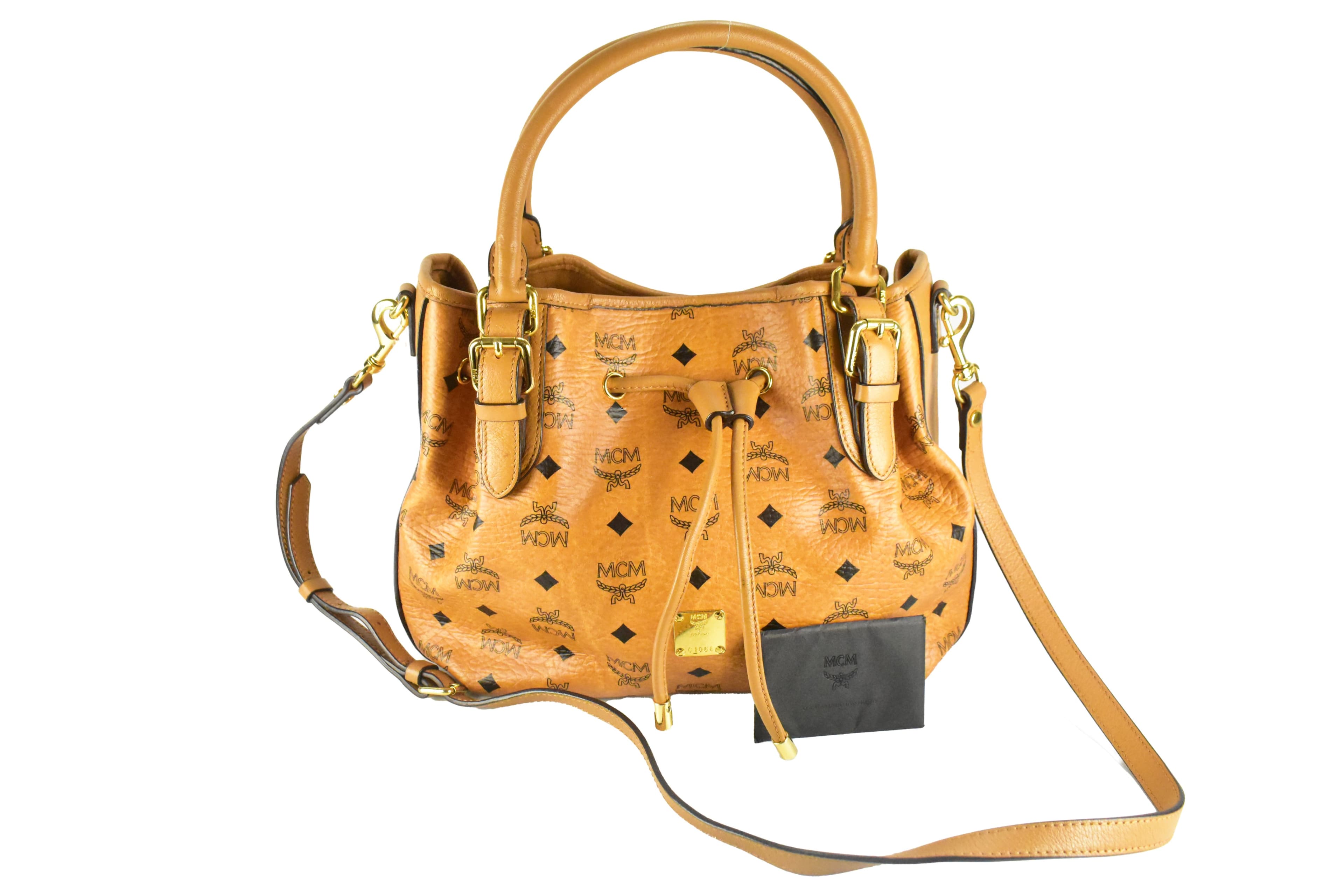 MCM SCHULTERTASCHE KLEIN vintmarket-de CROSSBODY COGNAC 4230