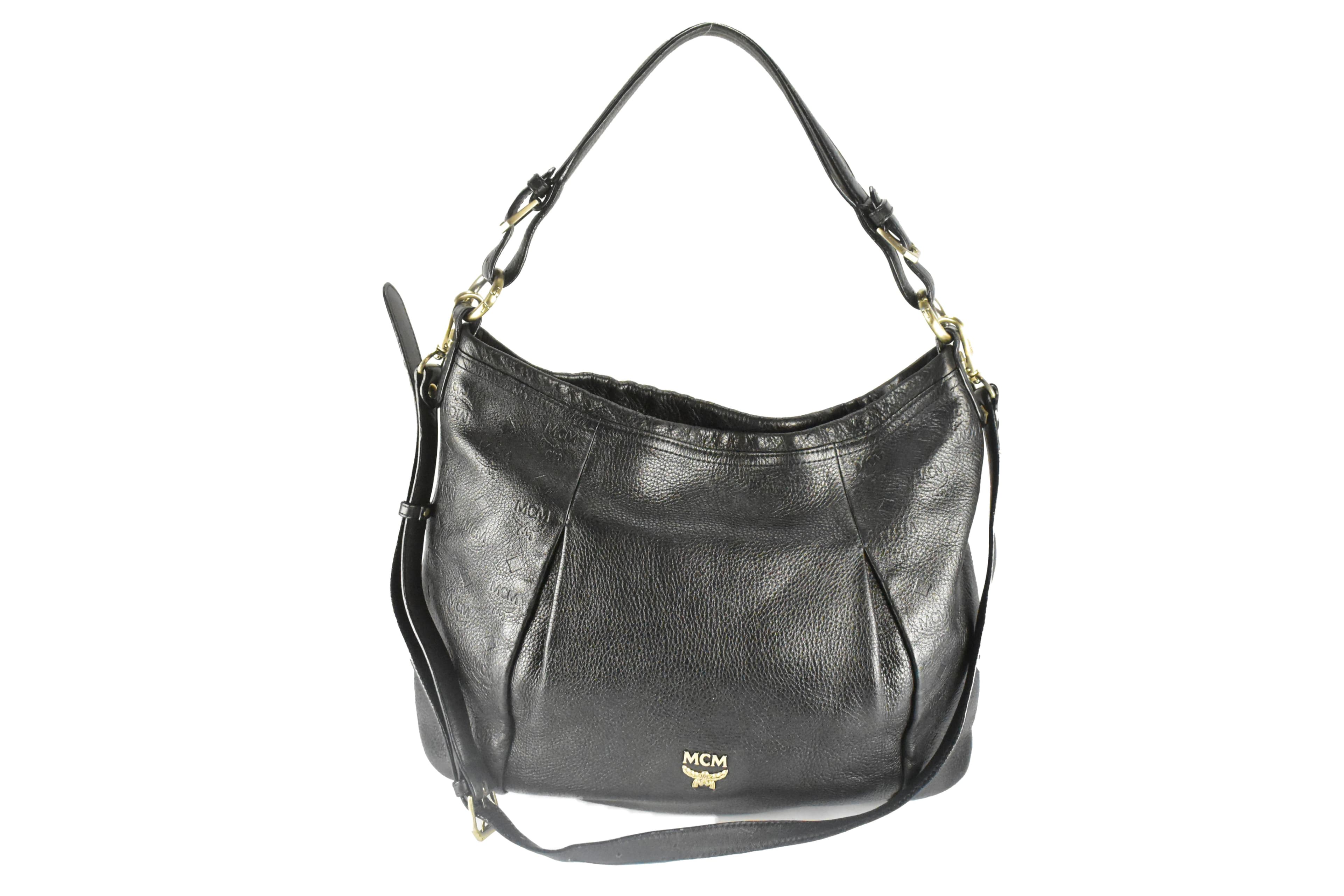 MCM SCHULTERTASCHE vintmarket-de LEDERTASCHE SCHWARZ 4306