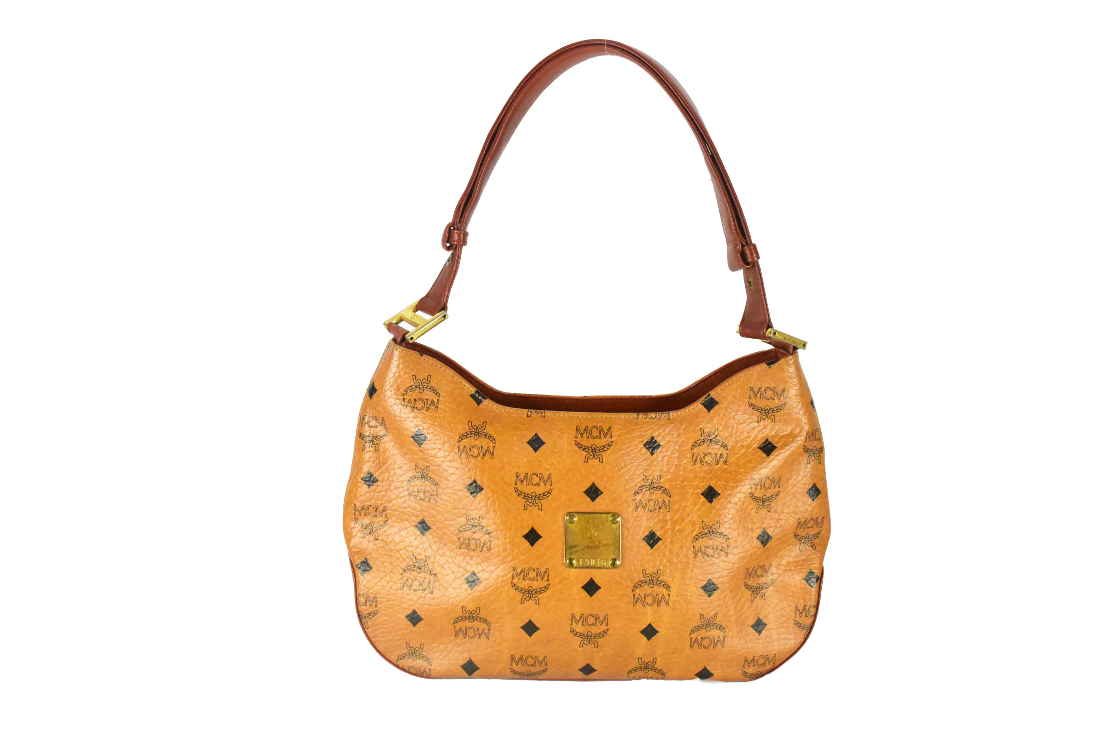 MCM TASCHE vintmarket.de HANDTASCHE CROSSBODY COGNAC 4324