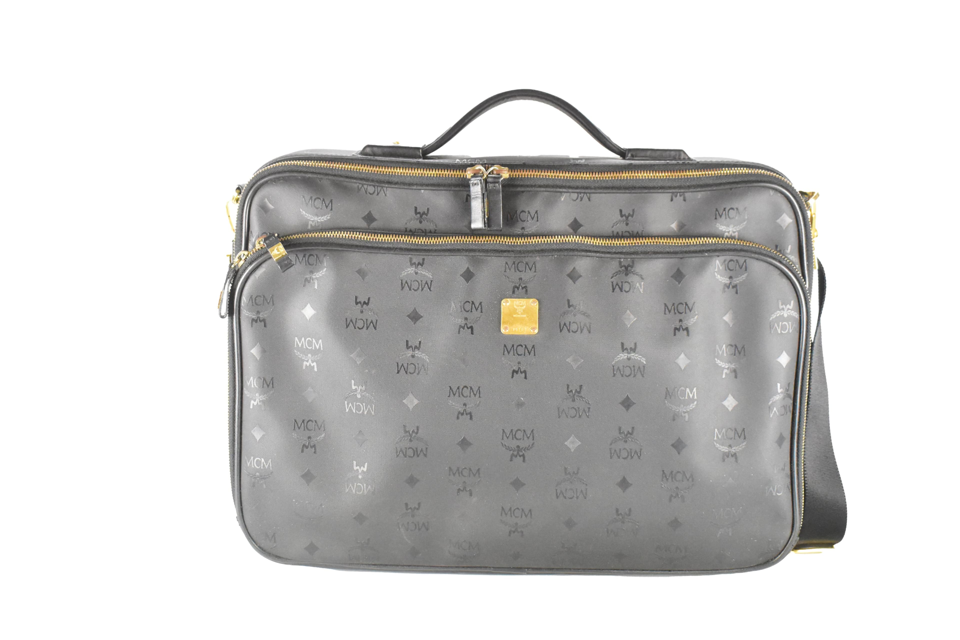 ✅MCM WEEKENDER vintmarket.de REISETASCHE KOFFER SCHWARZ 4326