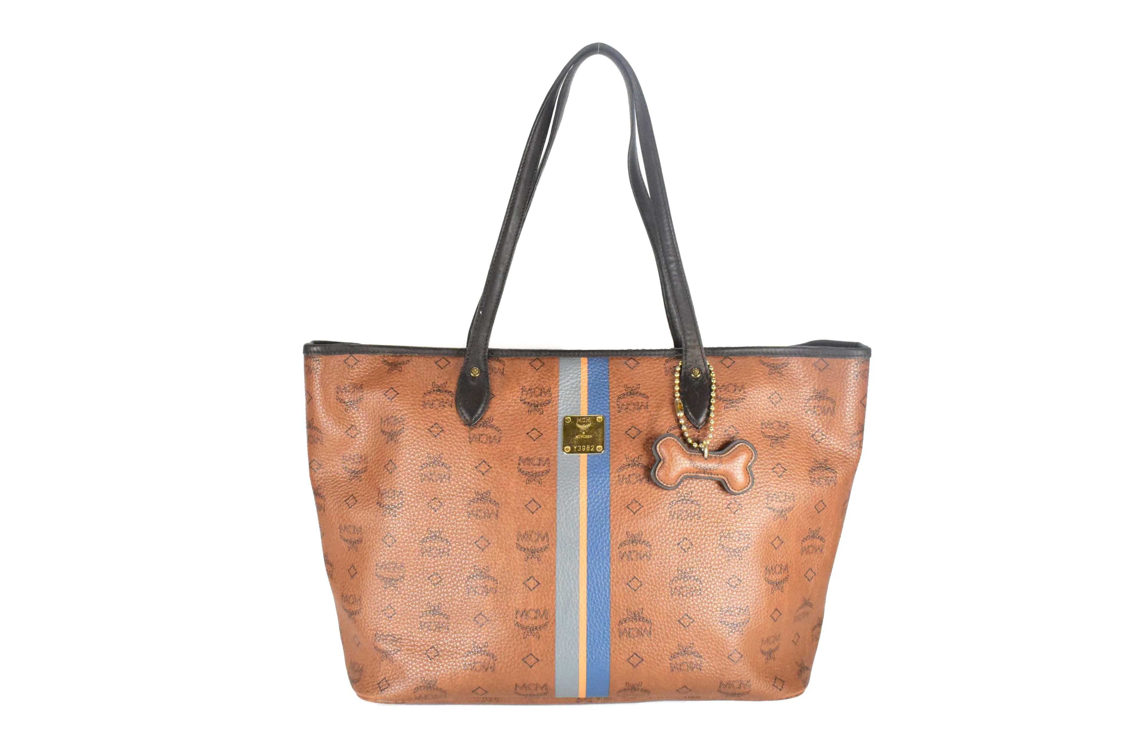 ✅MCM SCHULTERTASCHE MEDIUM vintmarket.de SHOPPER BRAUN 4353