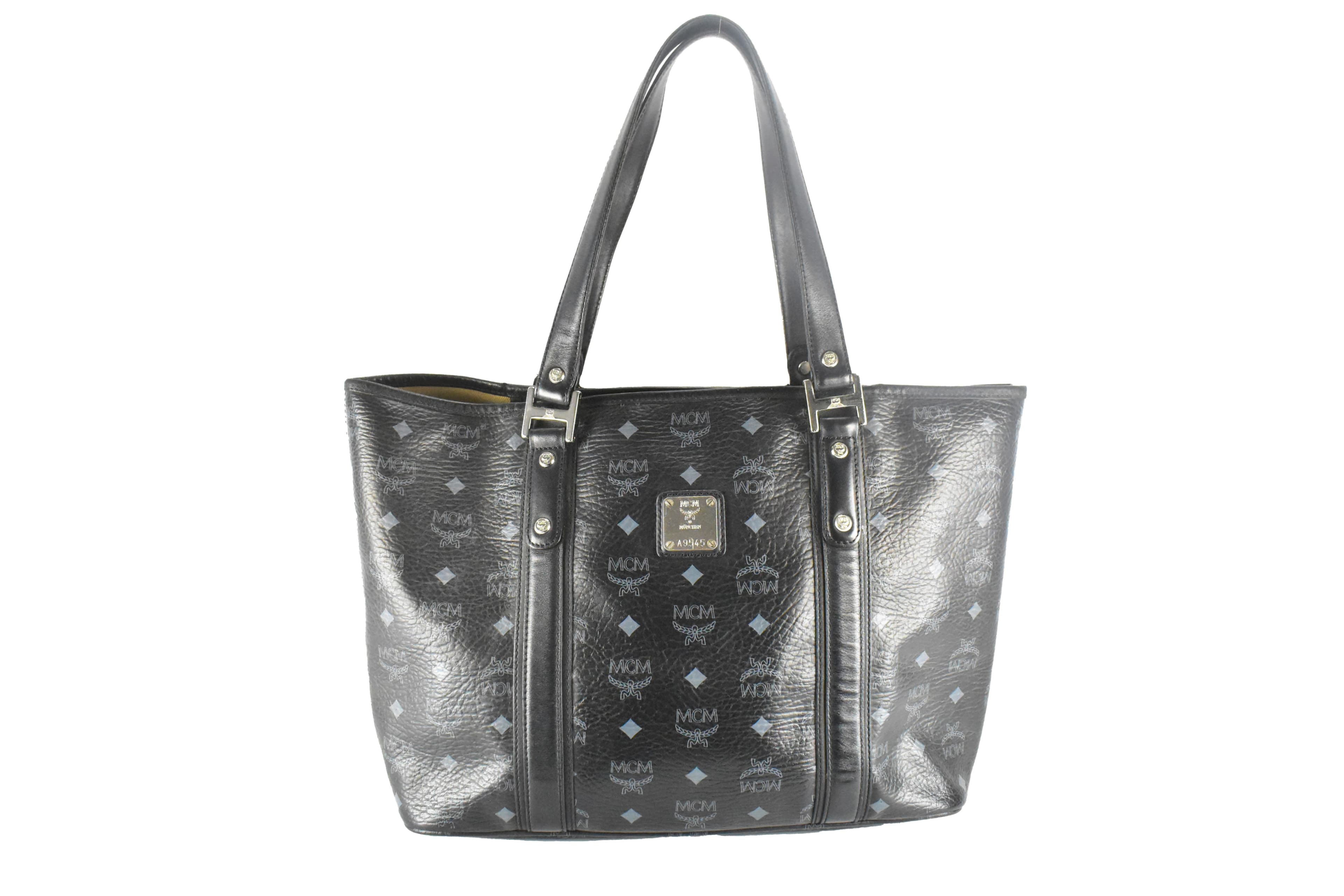 ✅MCM TASCHE vintmarket.de SCHULTERTASCHE SHOPPER SCHWARZ 4361