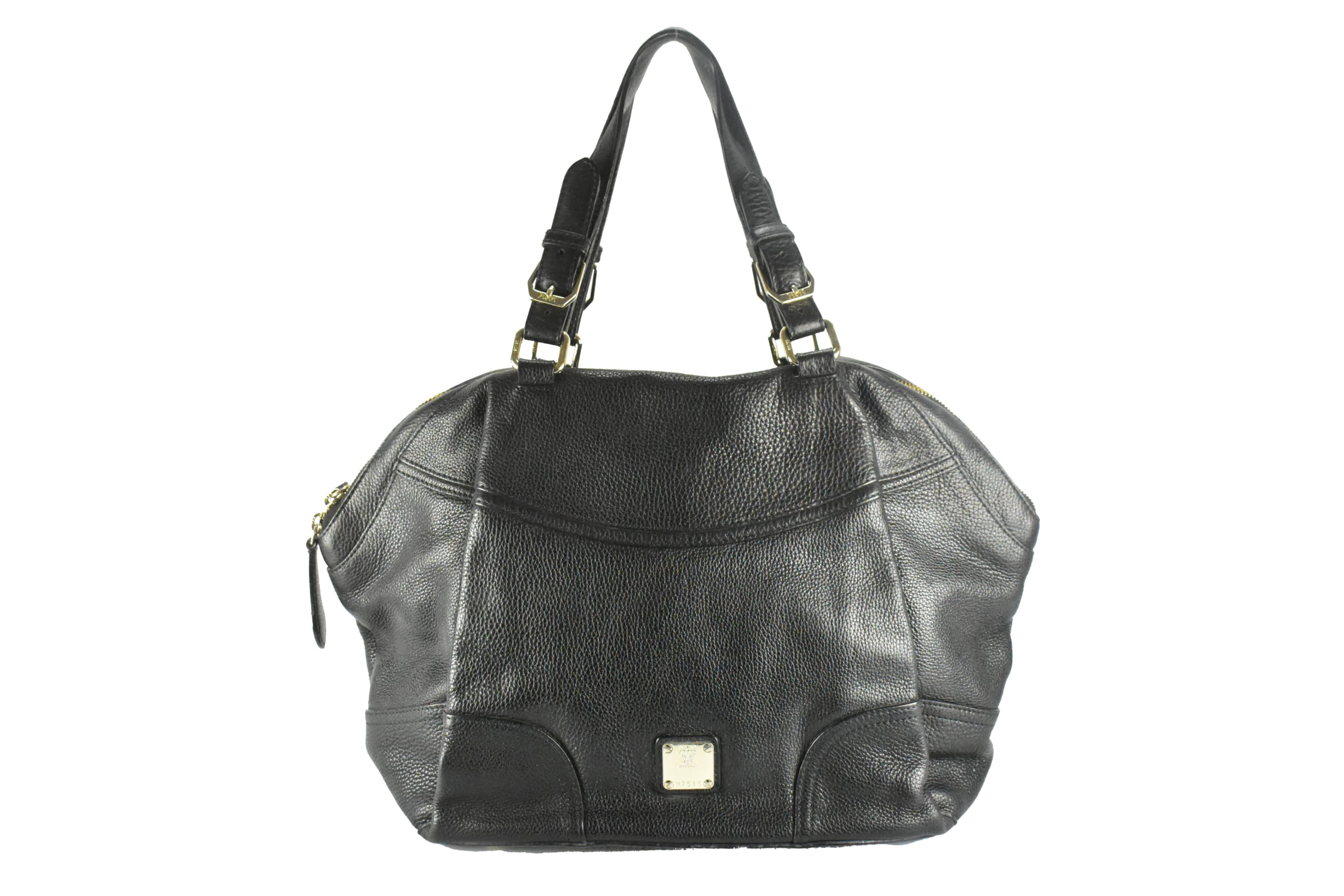 MCM SCHULTERTASCHE vintmarket-de LEDERTASCHE SCHWARZ 4362