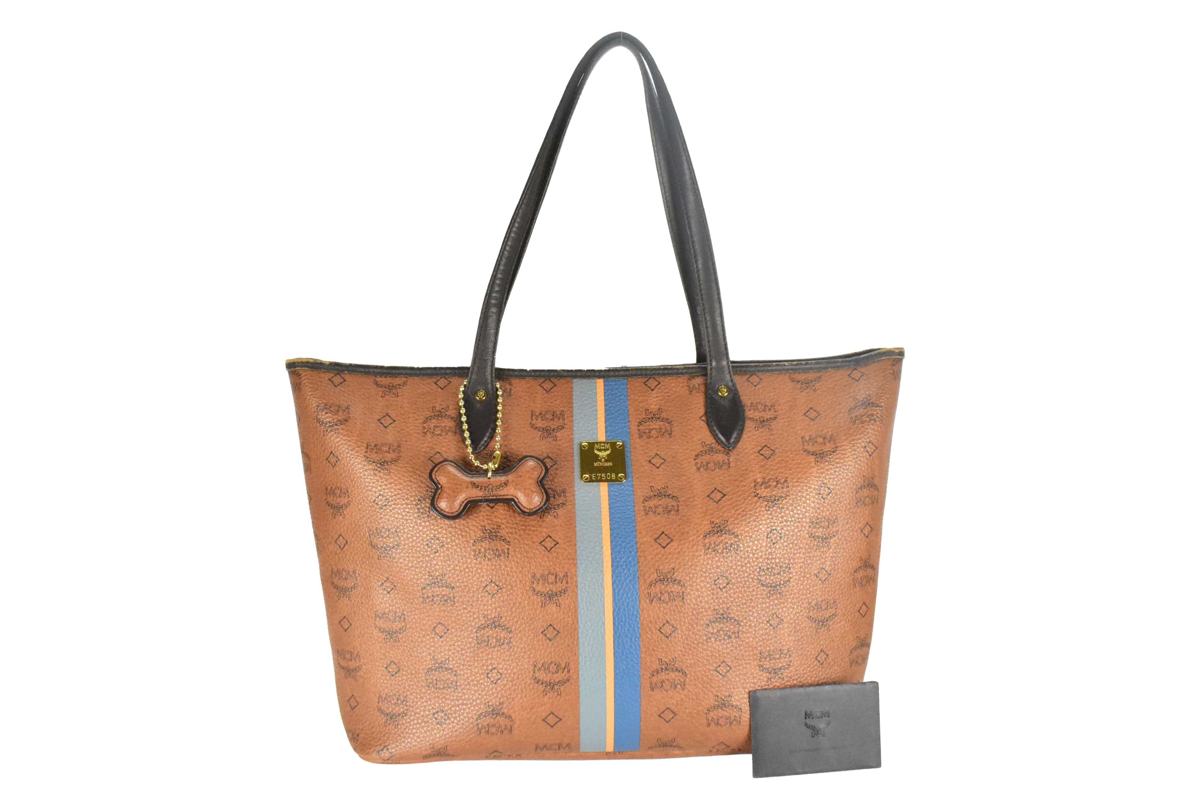 ✅MCM SCHULTERTASCHE MEDIUM vintmarket.de SHOPPER BRAUN 4381
