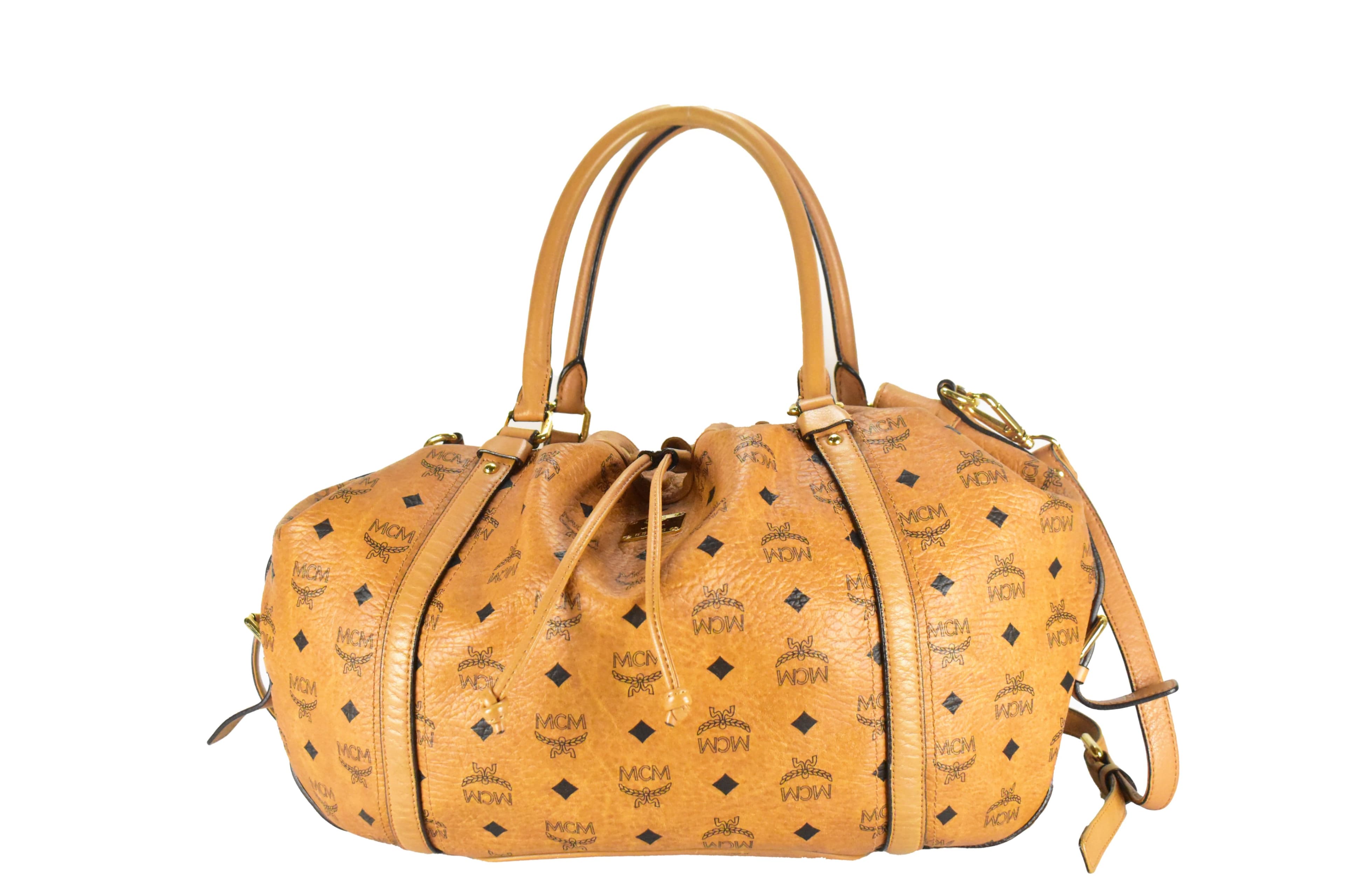 MCM SCHULTERTASCHE vintmarket.de CROSSBODY COGNAC 4386