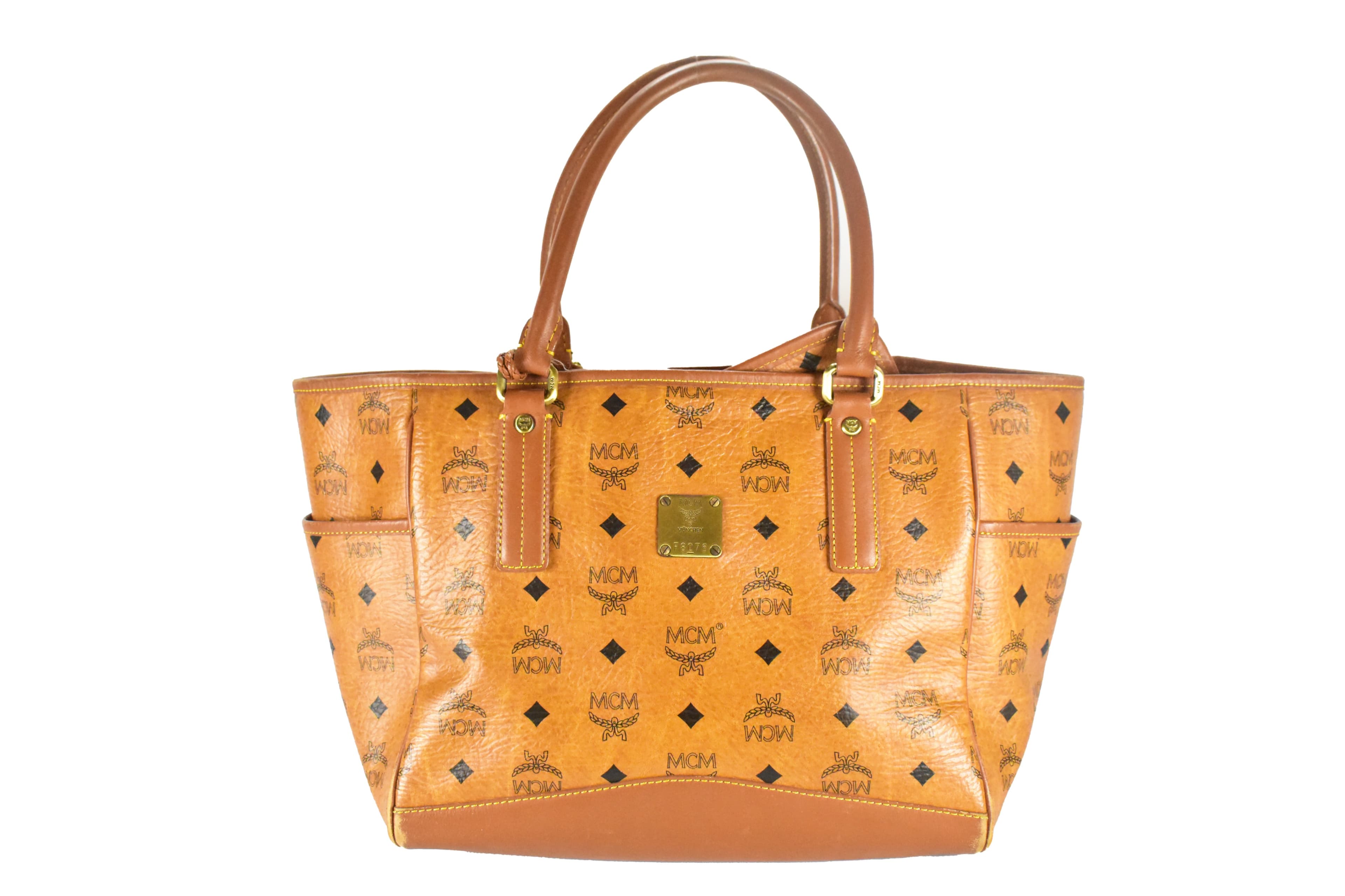 ✅MCM TASCHE HANDTASCHE SCHULTERTASCHE vintmarket.de COGNAC 4394