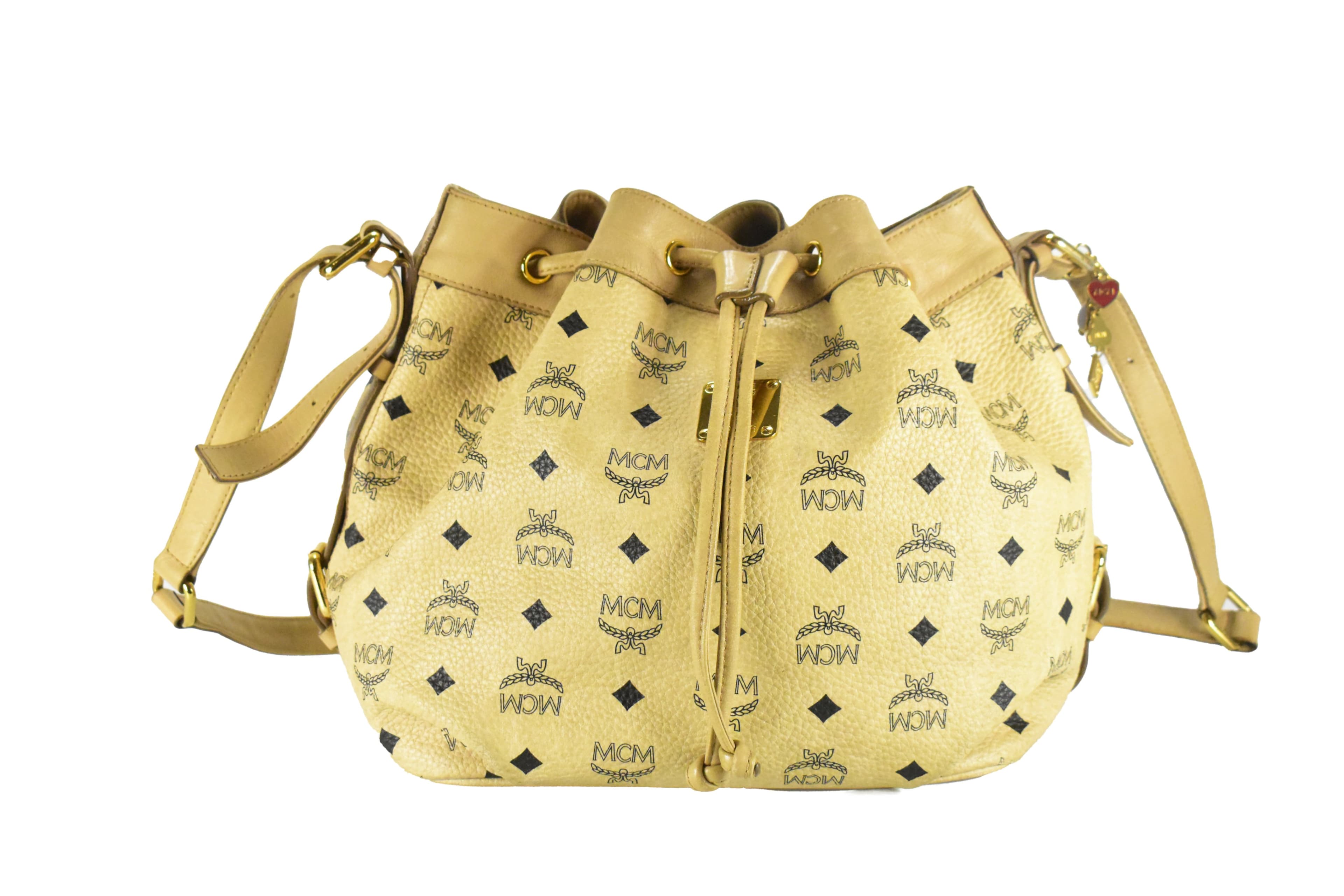 ✅MCM BEUTELTASCHE vintmarket.de TASCHE UMHÄNGETASCHE BEIGE 4409