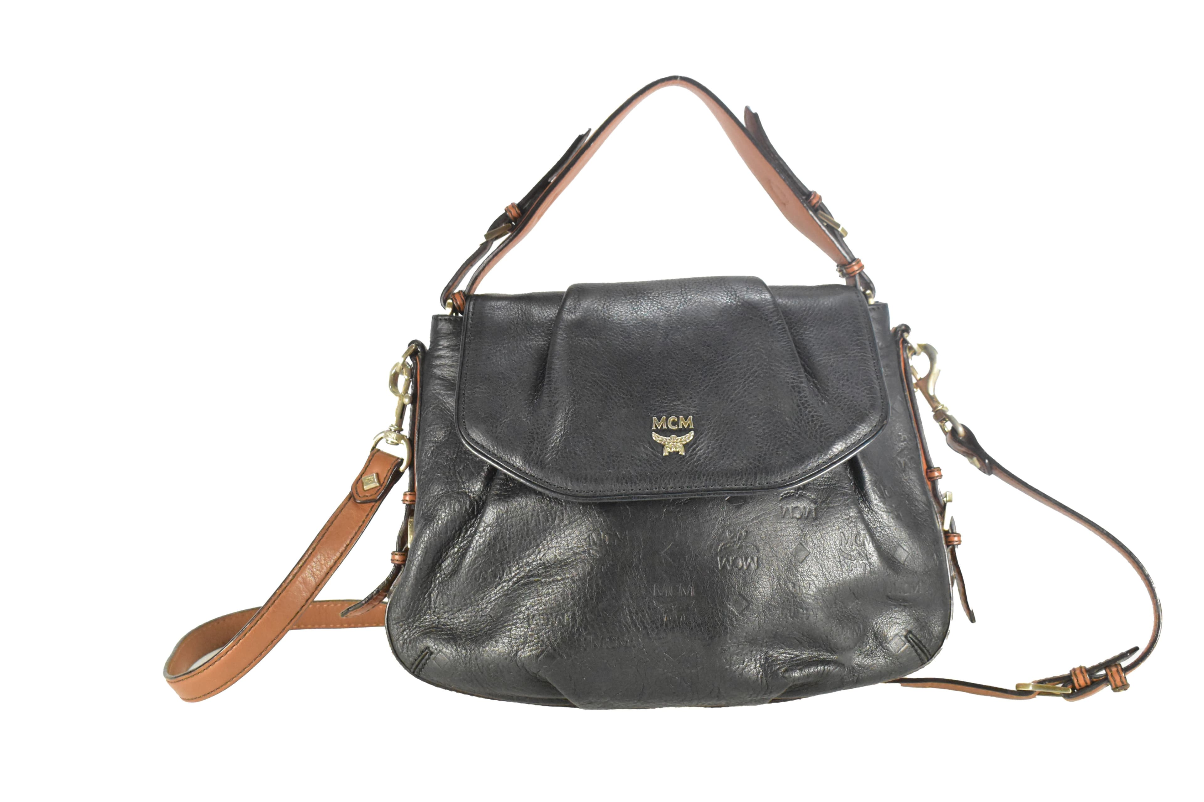 ✅MCM SCHULTERTASCHE vintmarket-de CROSSBODY SCHWARZ 4418