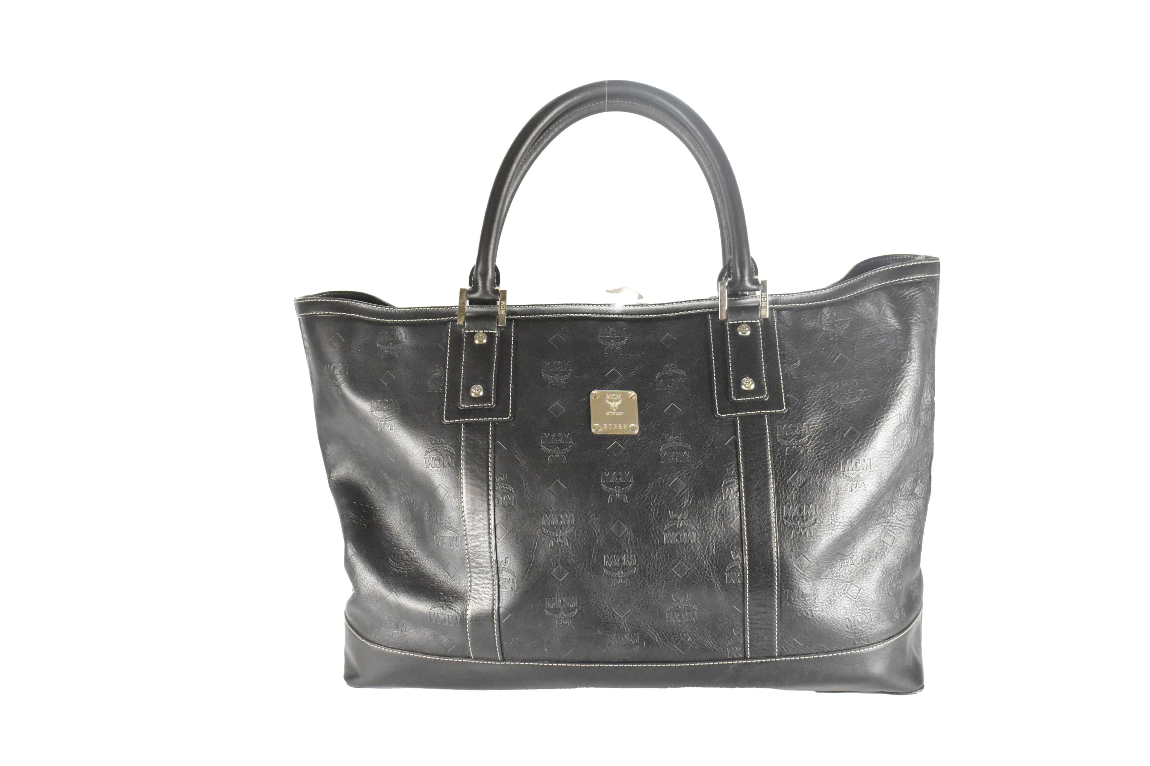 ✅MCM XXL SHOPPER LARGE vintmarket.de REISETASCHE SCHWARZ 4425
