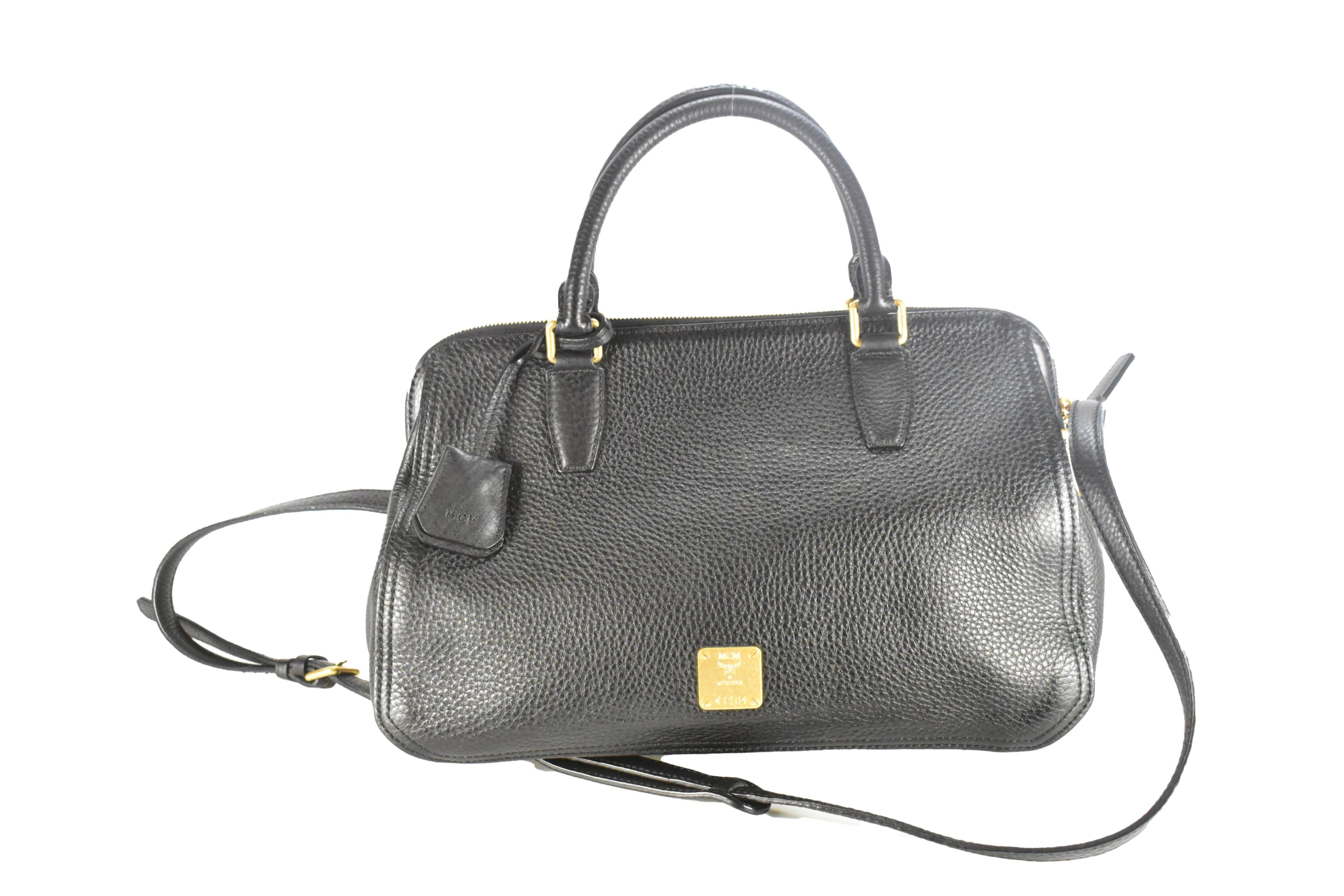 MCM SCHULTERTASCHE vintmarket-de LEDERTASCHE SCHWARZ 4427