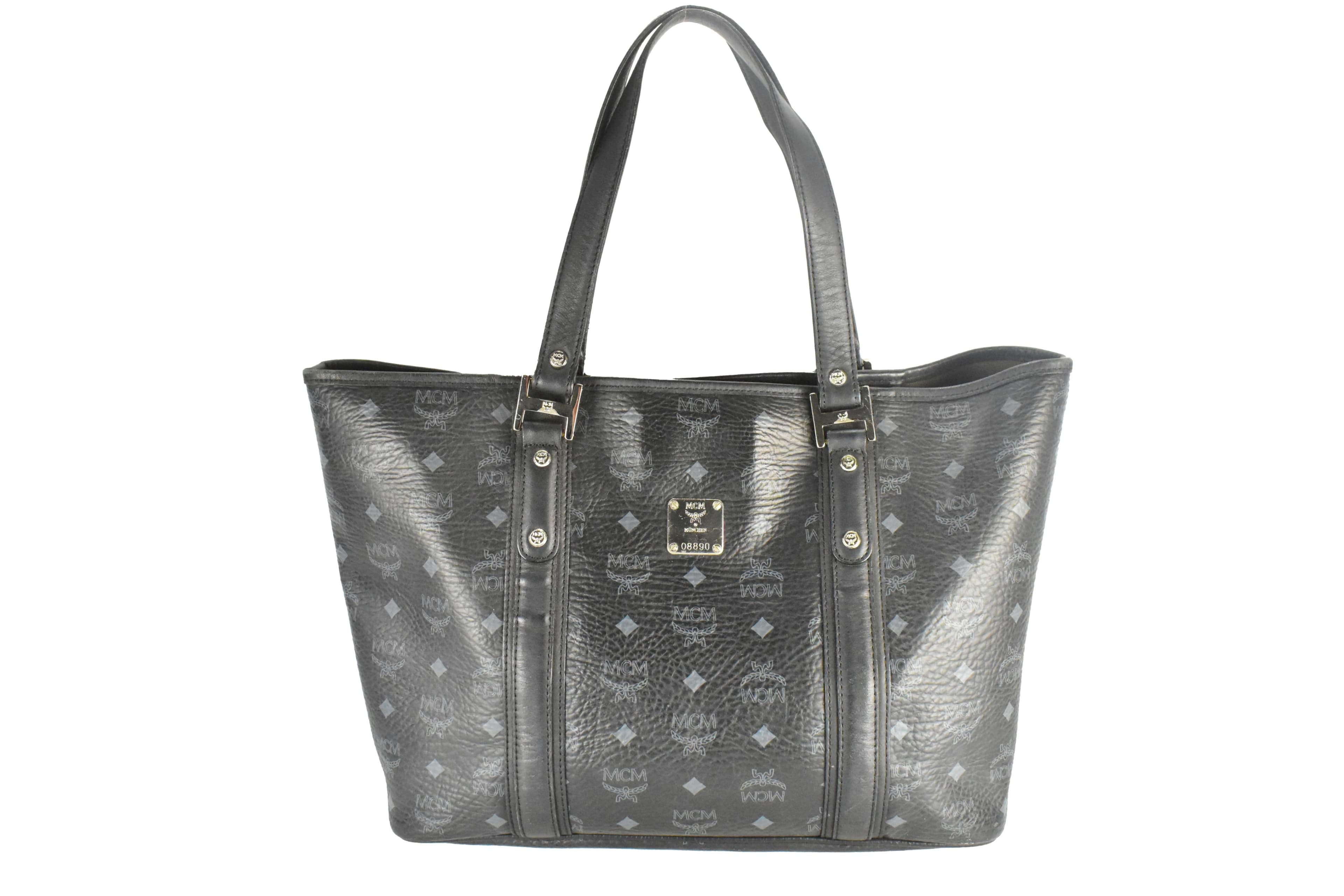 ✅MCM TASCHE vintmarket.de SCHULTERTASCHE SHOPPER SCHWARZ 4448