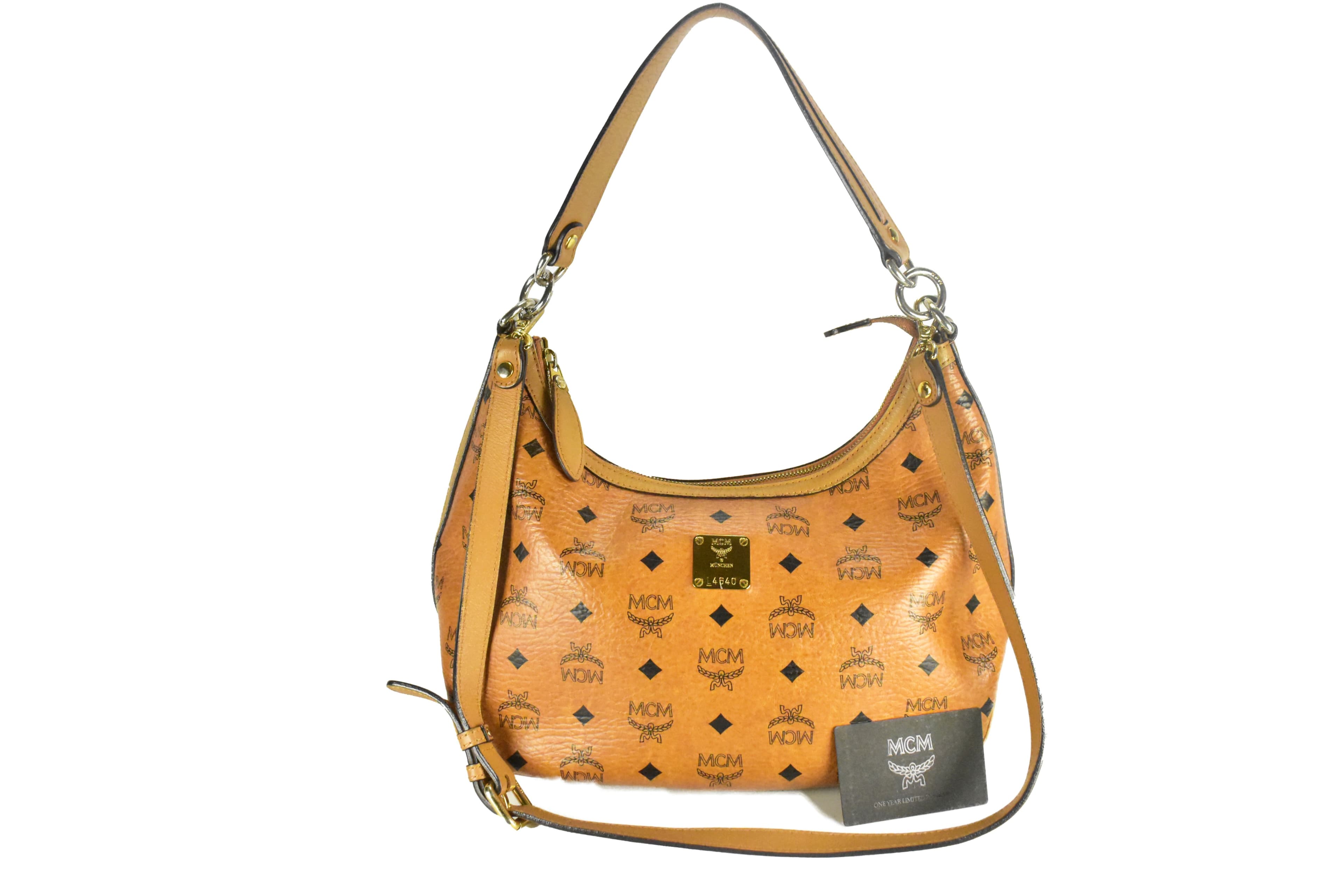 MCM SCHULTERTASCHE vintmarket.de CROSSBODY TASCHE COGNAC 4450