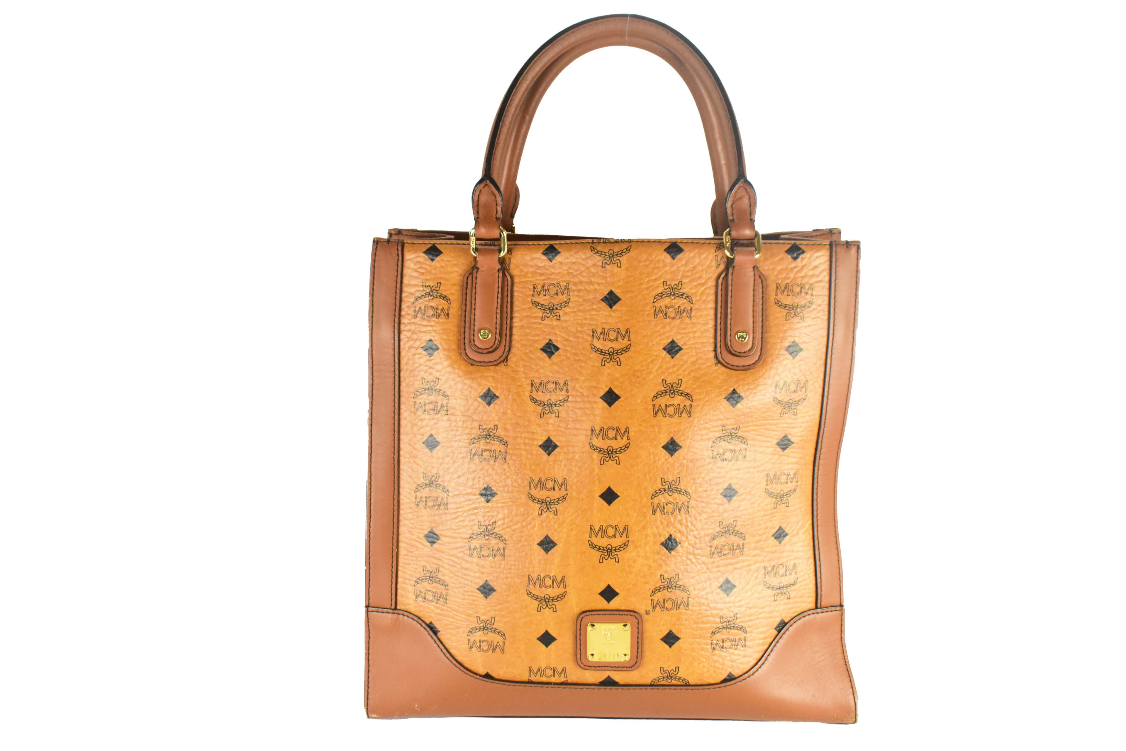 MCM SCHULTERTASCHE vintmarket.de CROSSBODY TASCHE COGNAC 4460