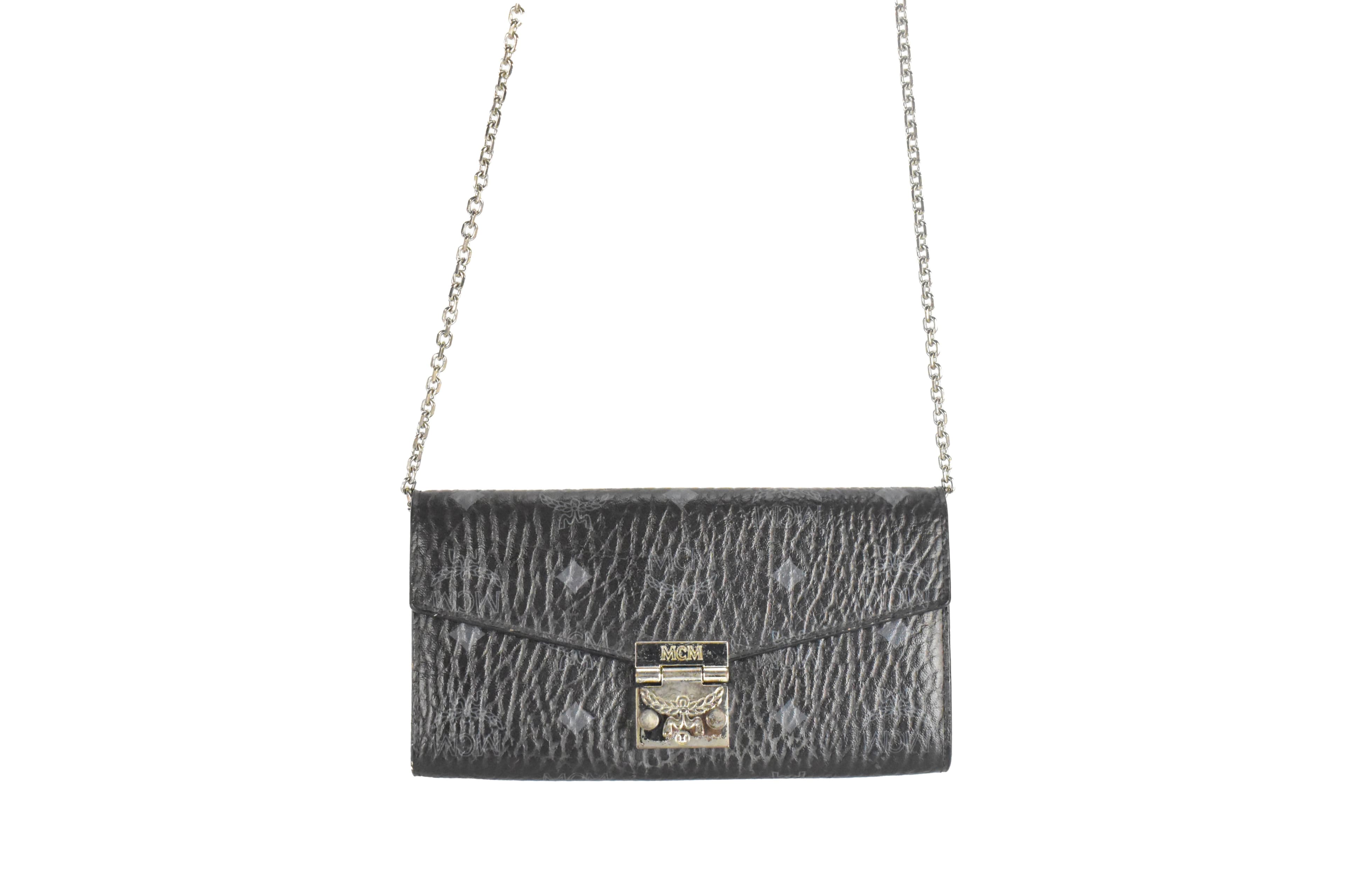 MCM PATRICIA SCHULTERTASCHE GELDBÖRSE vintmarket.de SCHWARZ 4472