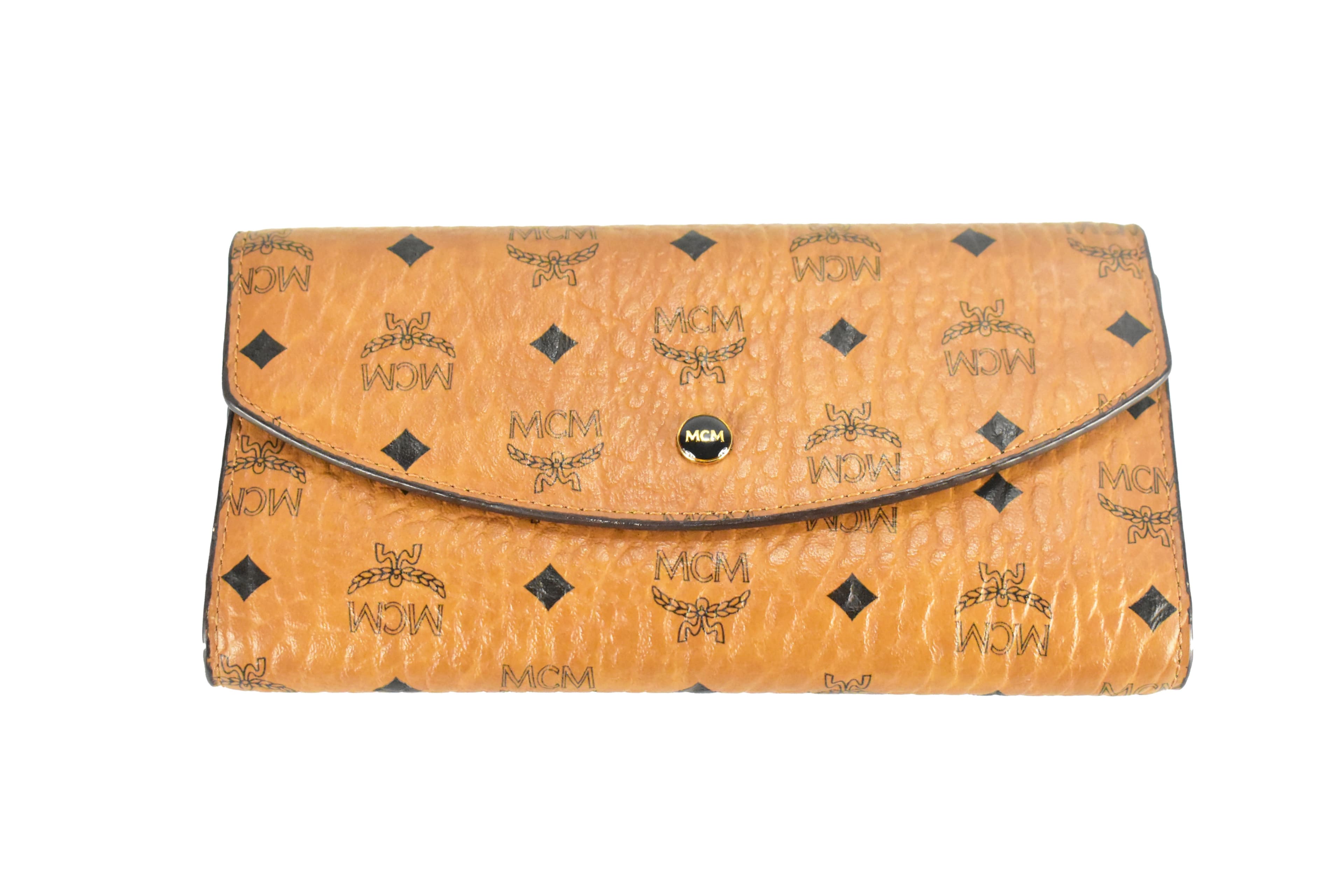 ✅MCM GELDBEUTEL vintmarket.de PORTMONEE GELDBÖRSE COGNAC 4476