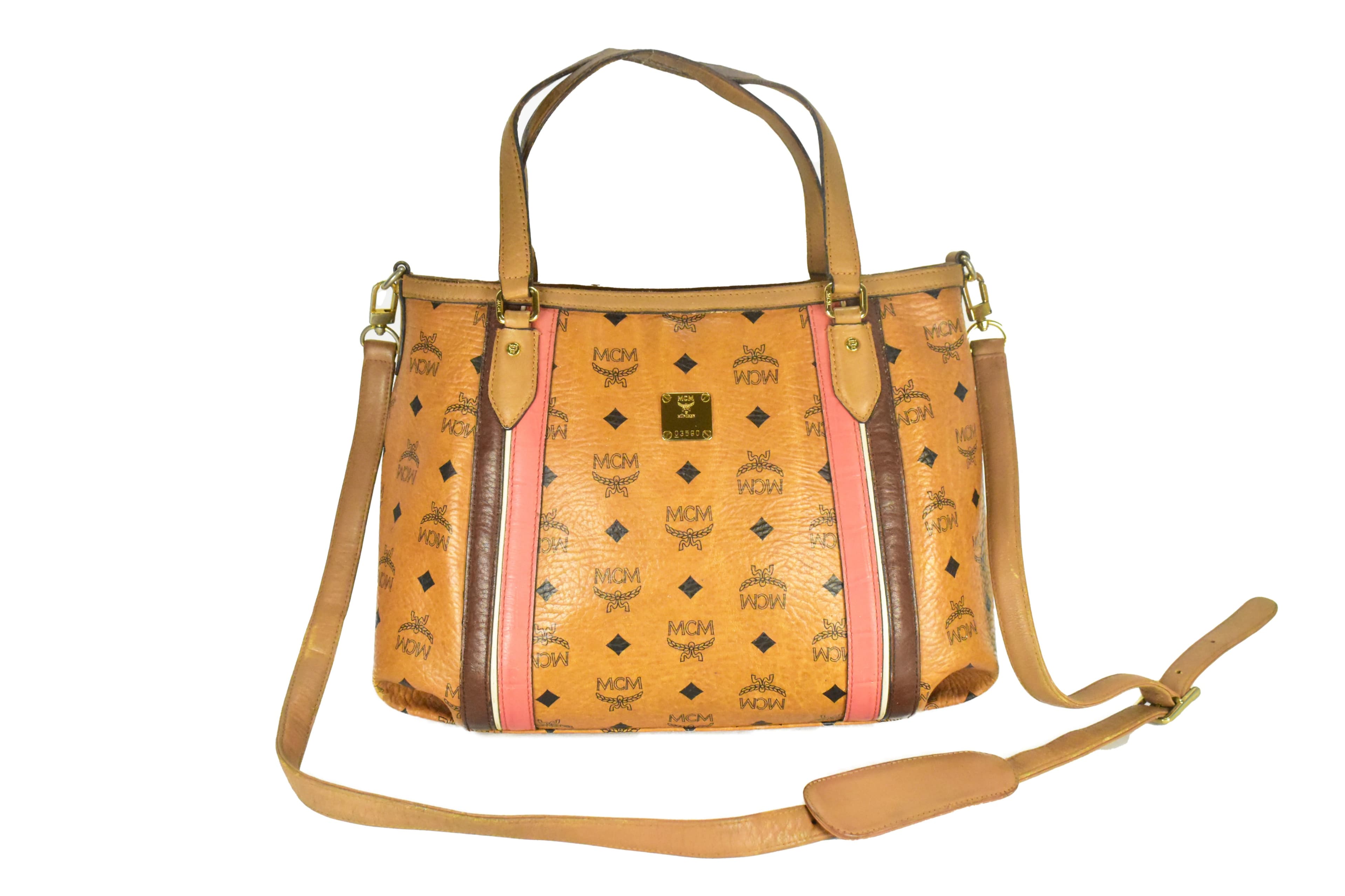 ✅MCM SCHULTERTASCHE MEDIUM vintmarket.de CROSSBODY COGNAC 4483