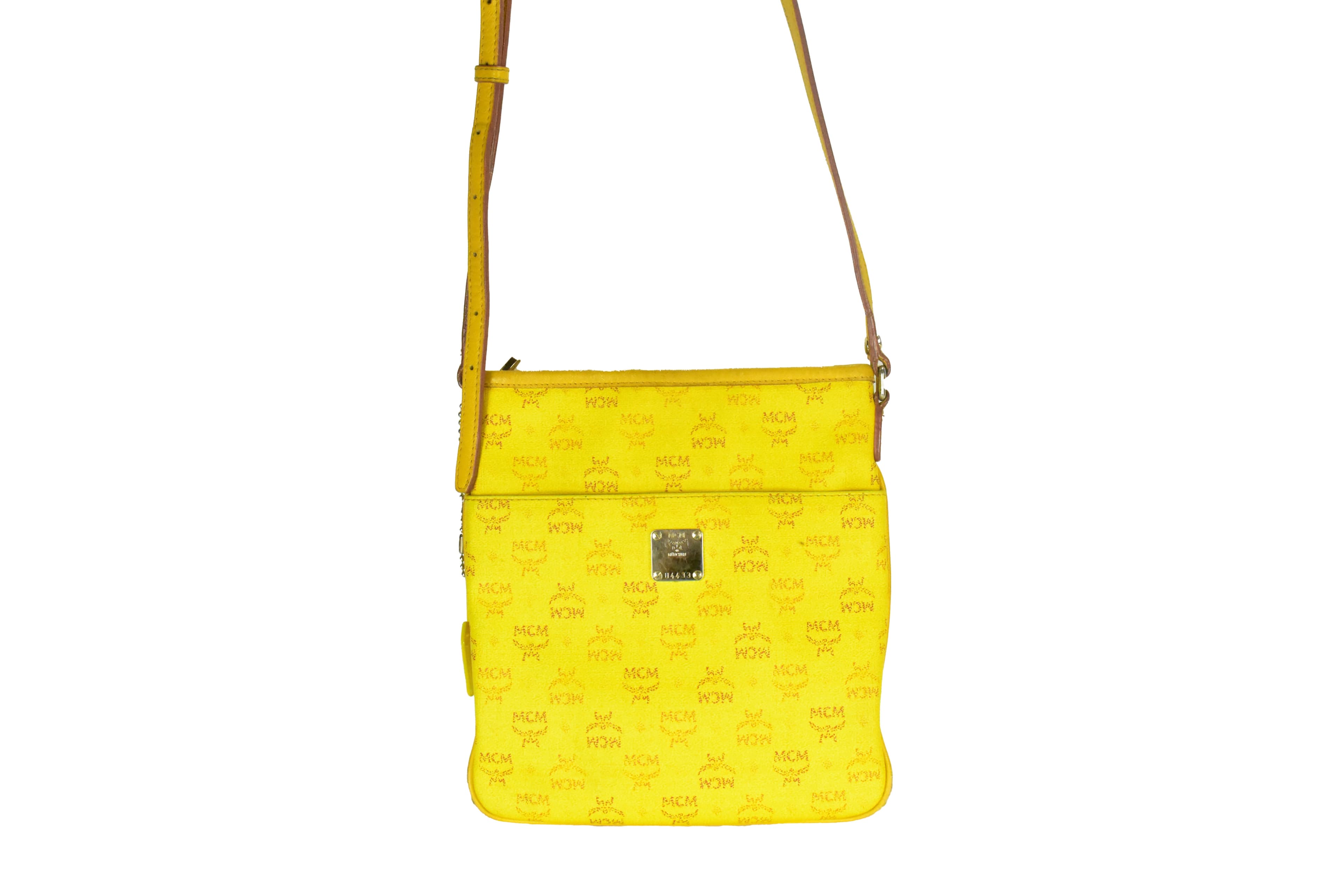 MCM SCHULTERTASCHE vintmarket.de LEDER CROSSBODY GELDB 4485