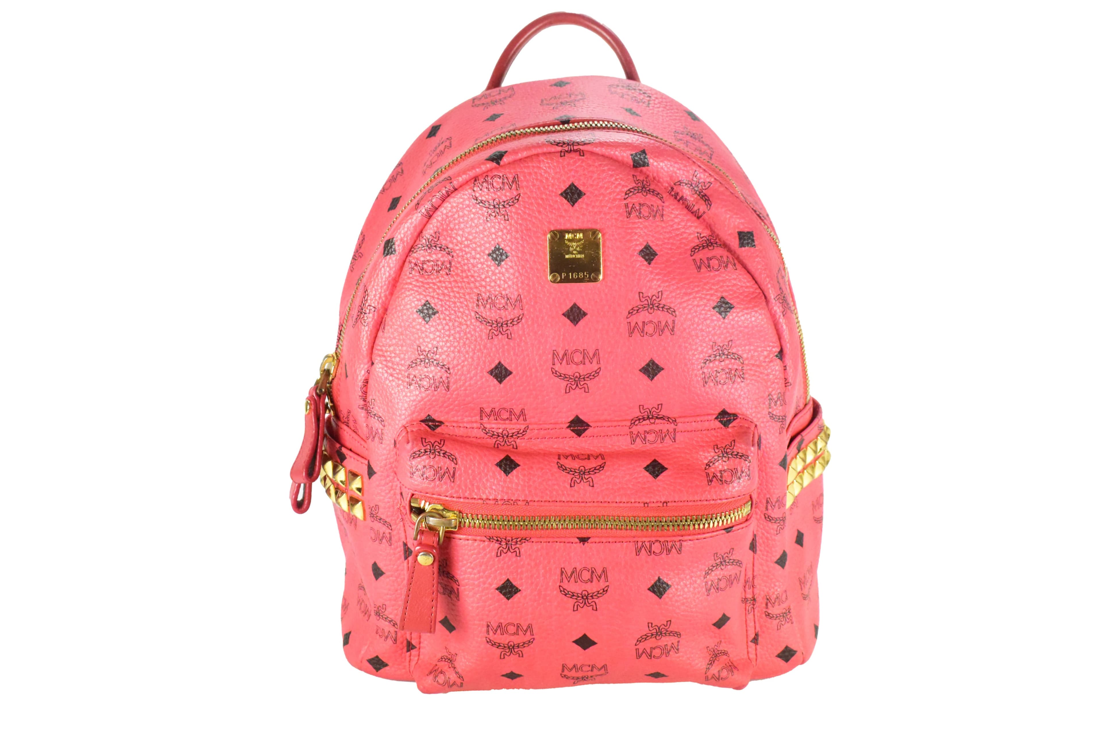 ✅MCM DAMEN RUCKSACK MITTEL vintmarket.de TASCHE PINK 4513