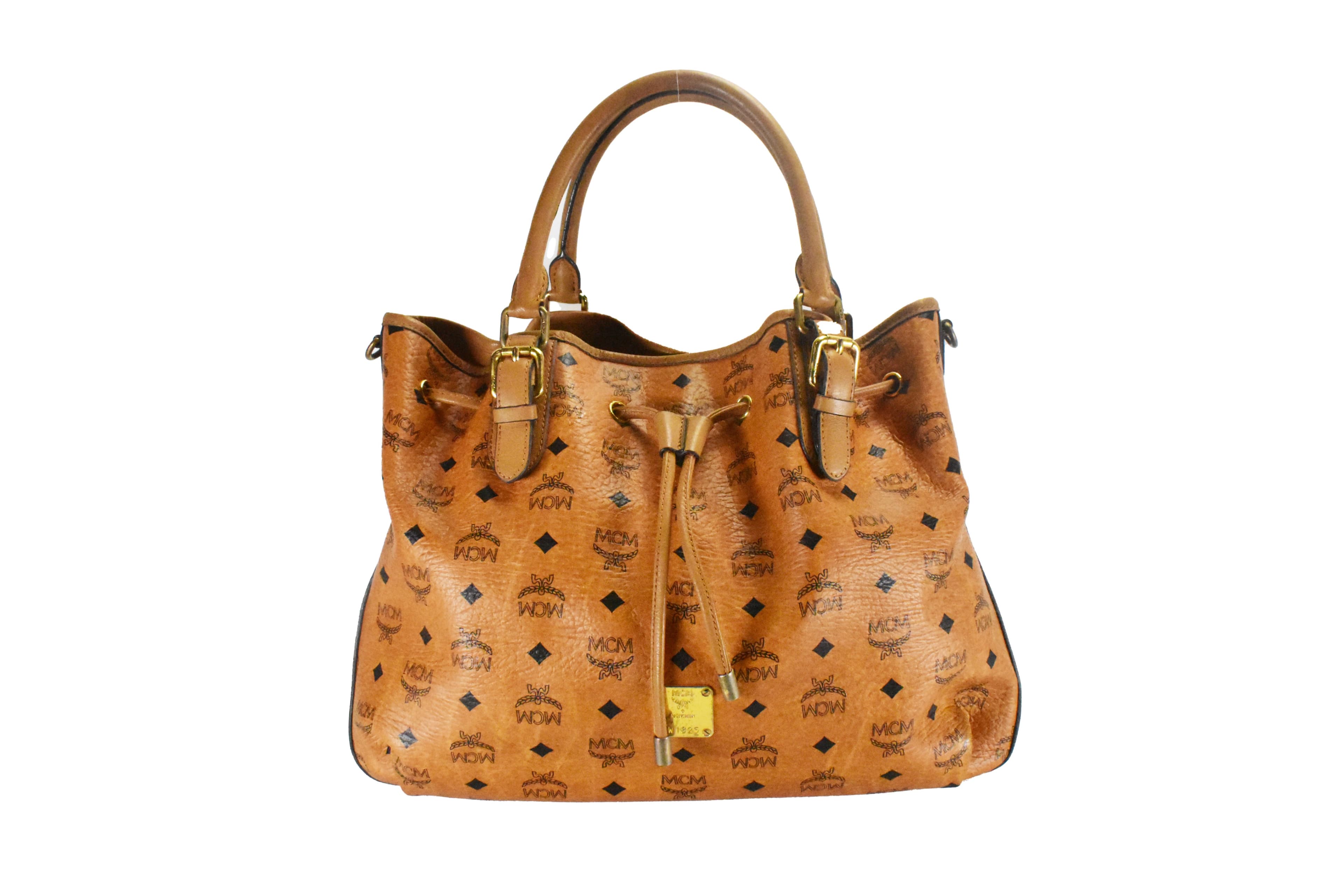 ✅MCM TASCHE GROß vintmarket-de SCHULTERTASCHE COGNAC 4524