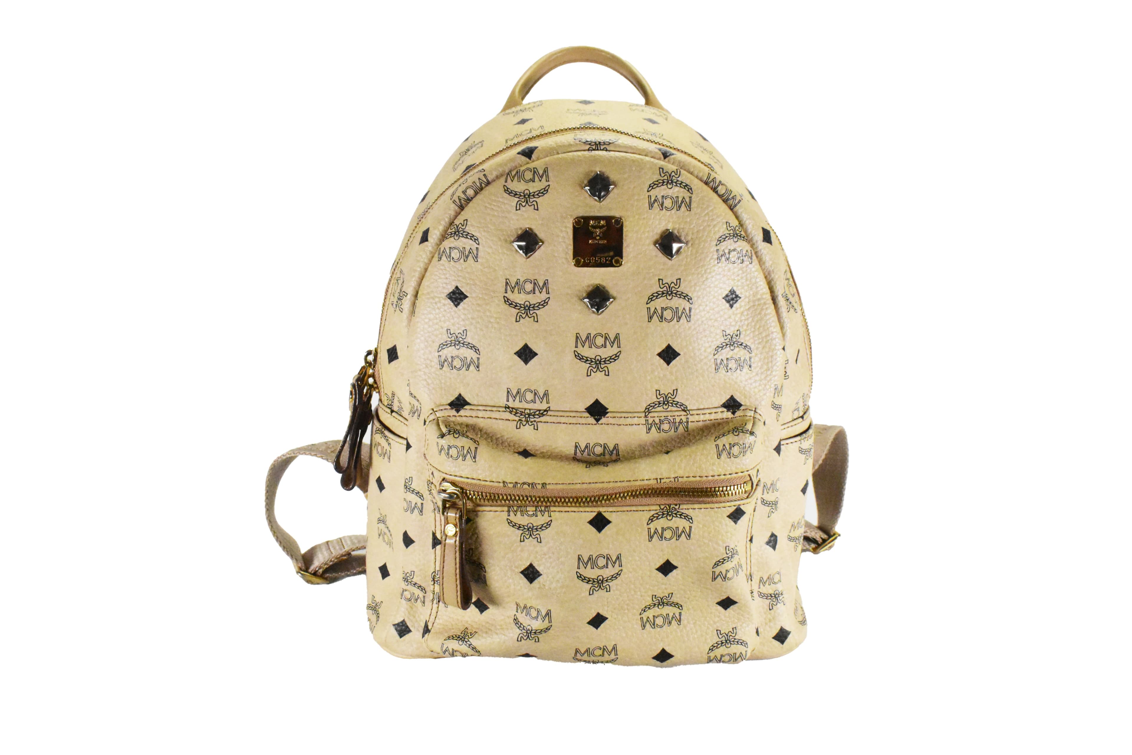 MCM DAMEN RUCKSACK MITTEL vintmarket.de LEDERRUCKSACK BEIGE 4596