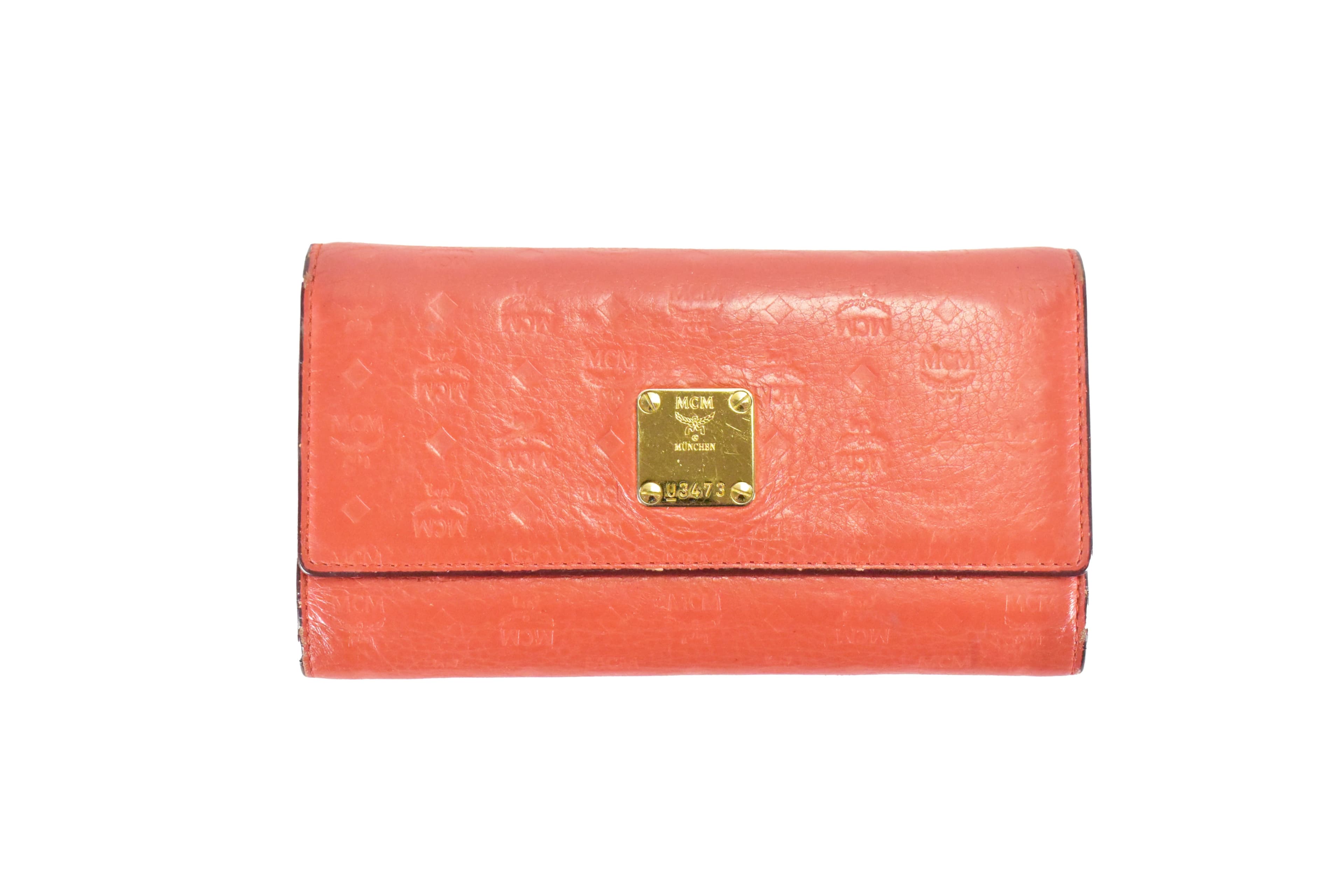 MCM vintmarket.de GELDBEUTEL GELDBÖRSE ORANGE 4583