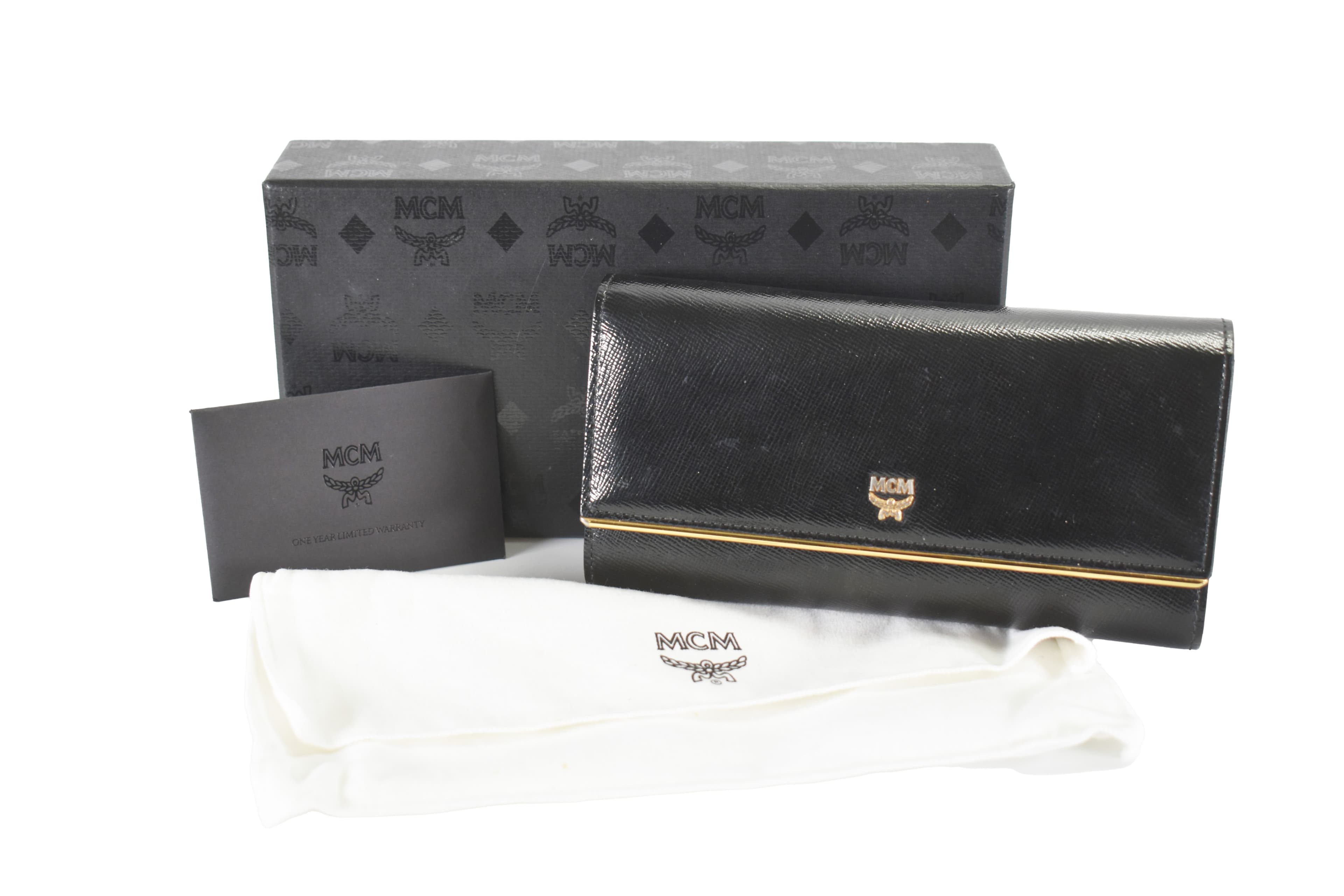 ✅MCM GELDBEUTEL vintmarket.de PORTMONEE GELDBÖRSE SCHWARZ 4585
