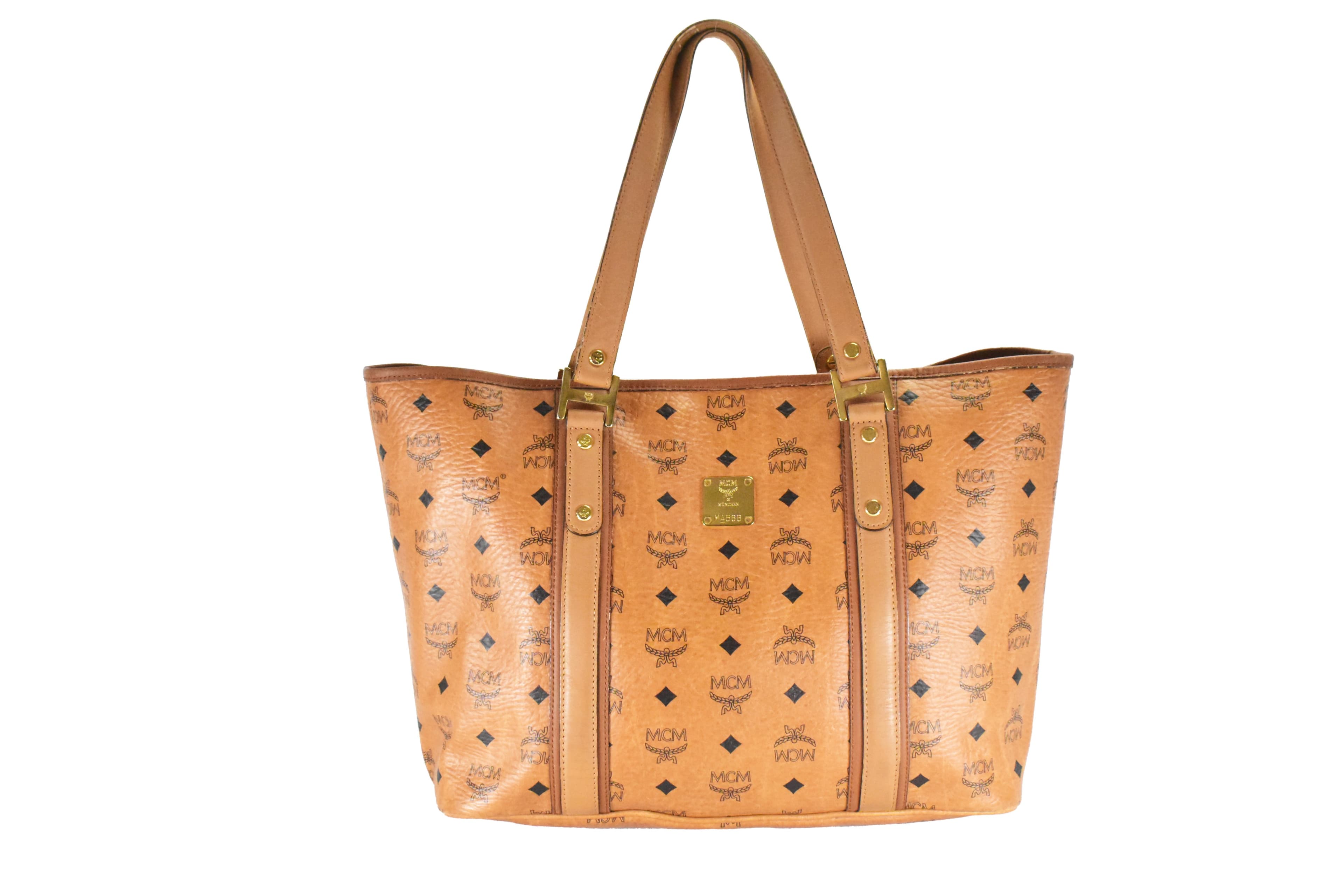 MCM SHOPPER MEDIUM vintmarket.de VISETOS TASCHE COGNAC 4599